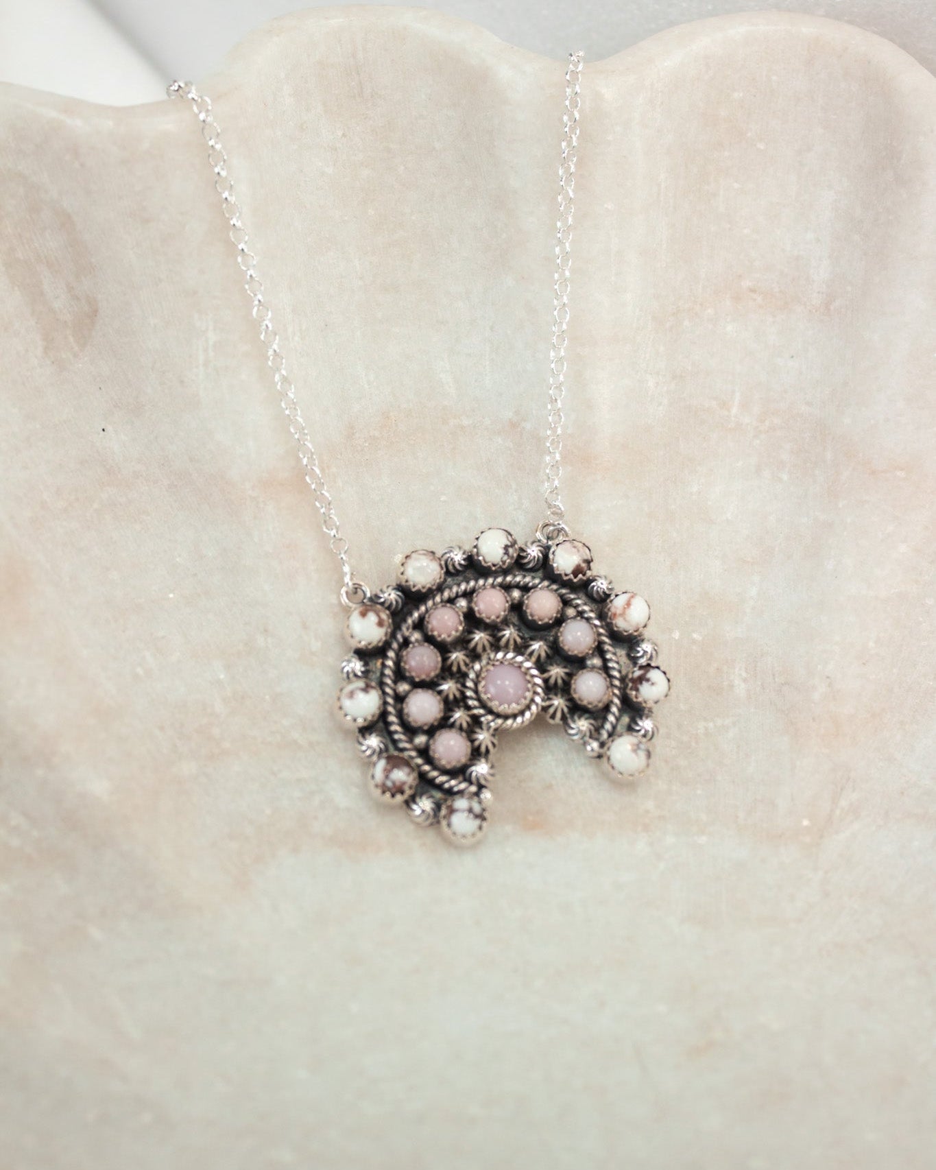 Mini Concho Stone Necklaces-Chain Necklaces-Krush Kandy, Women's Online Fashion Boutique Located in Phoenix, Arizona (Scottsdale Area)