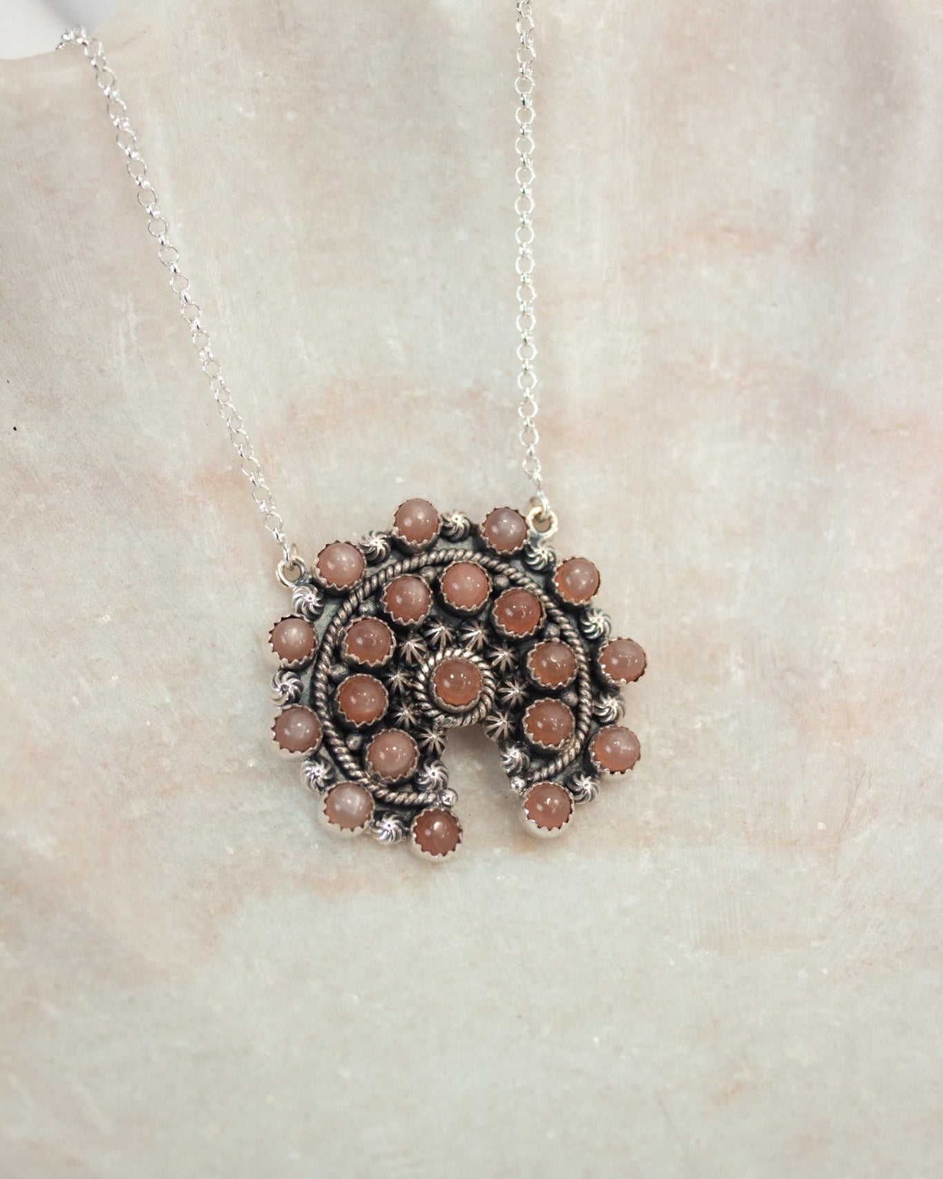 Mini Concho Stone Necklaces-Chain Necklaces-Krush Kandy, Women's Online Fashion Boutique Located in Phoenix, Arizona (Scottsdale Area)