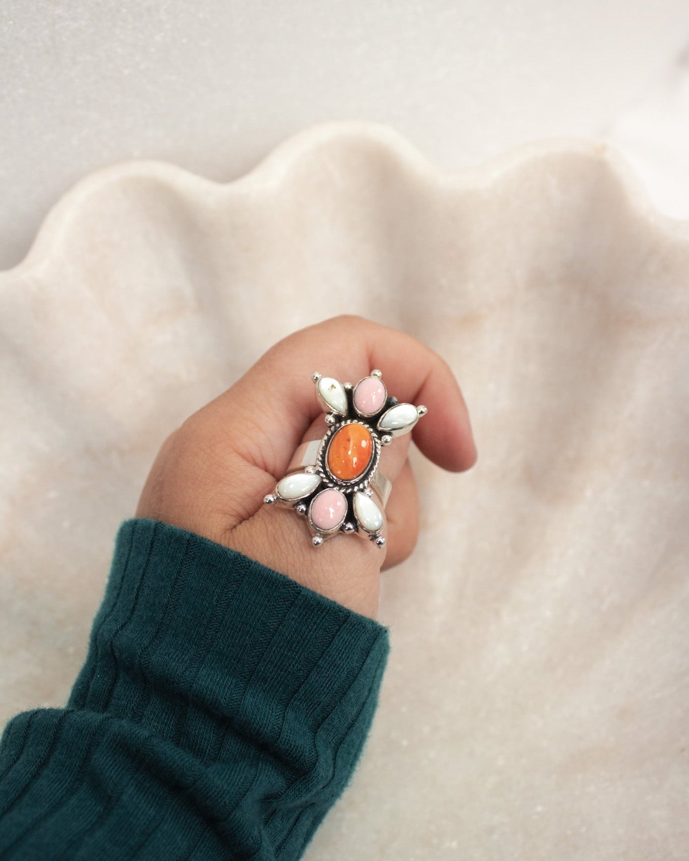 Southern Belle Multi Stone Ring-Cluster Rings-Krush Kandy, Women's Online Fashion Boutique Located in Phoenix, Arizona (Scottsdale Area)