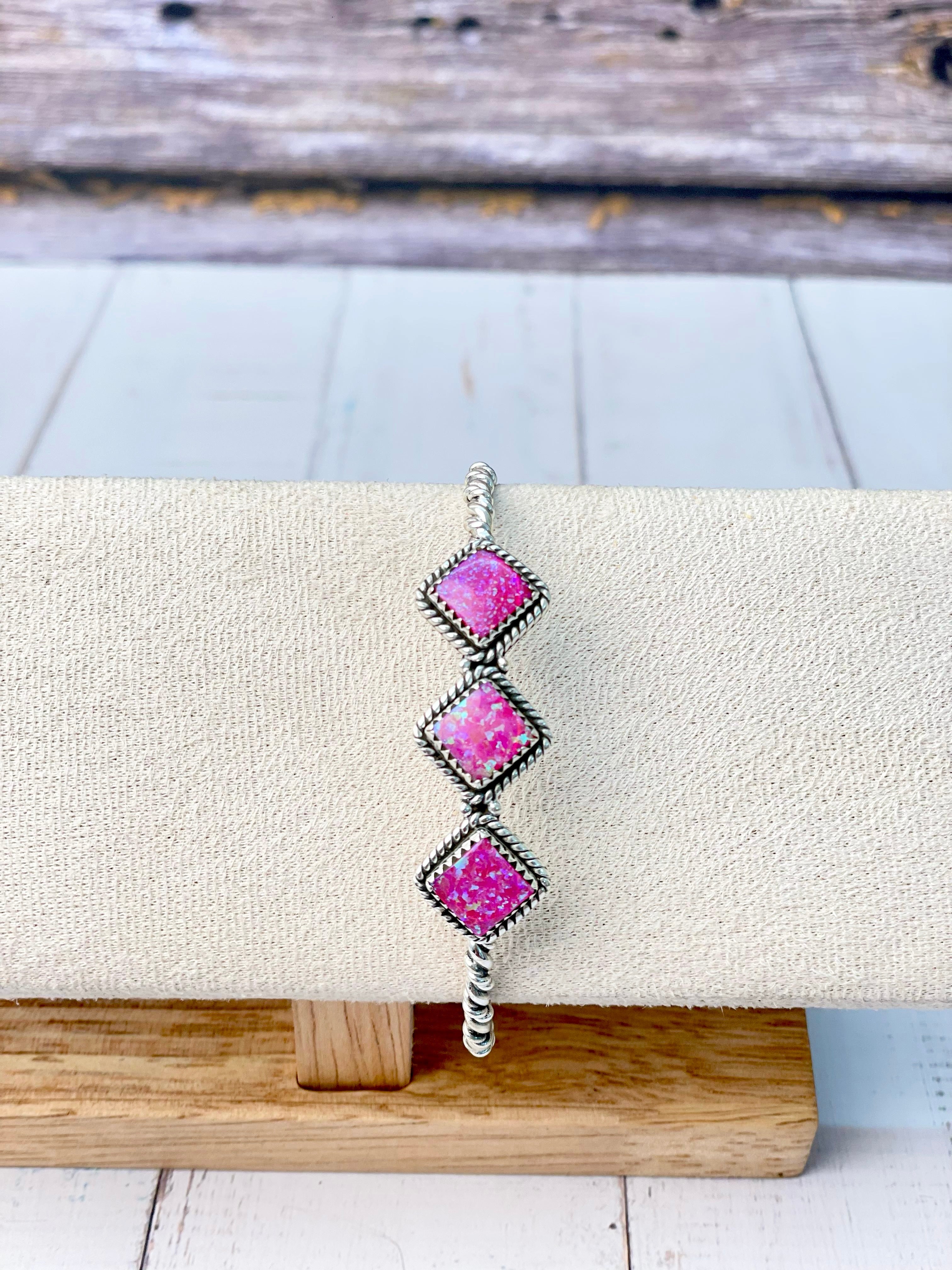 Desert Dreamer Three Stone Cuff-Bracelets-Krush Kandy, Women's Online Fashion Boutique Located in Phoenix, Arizona (Scottsdale Area)