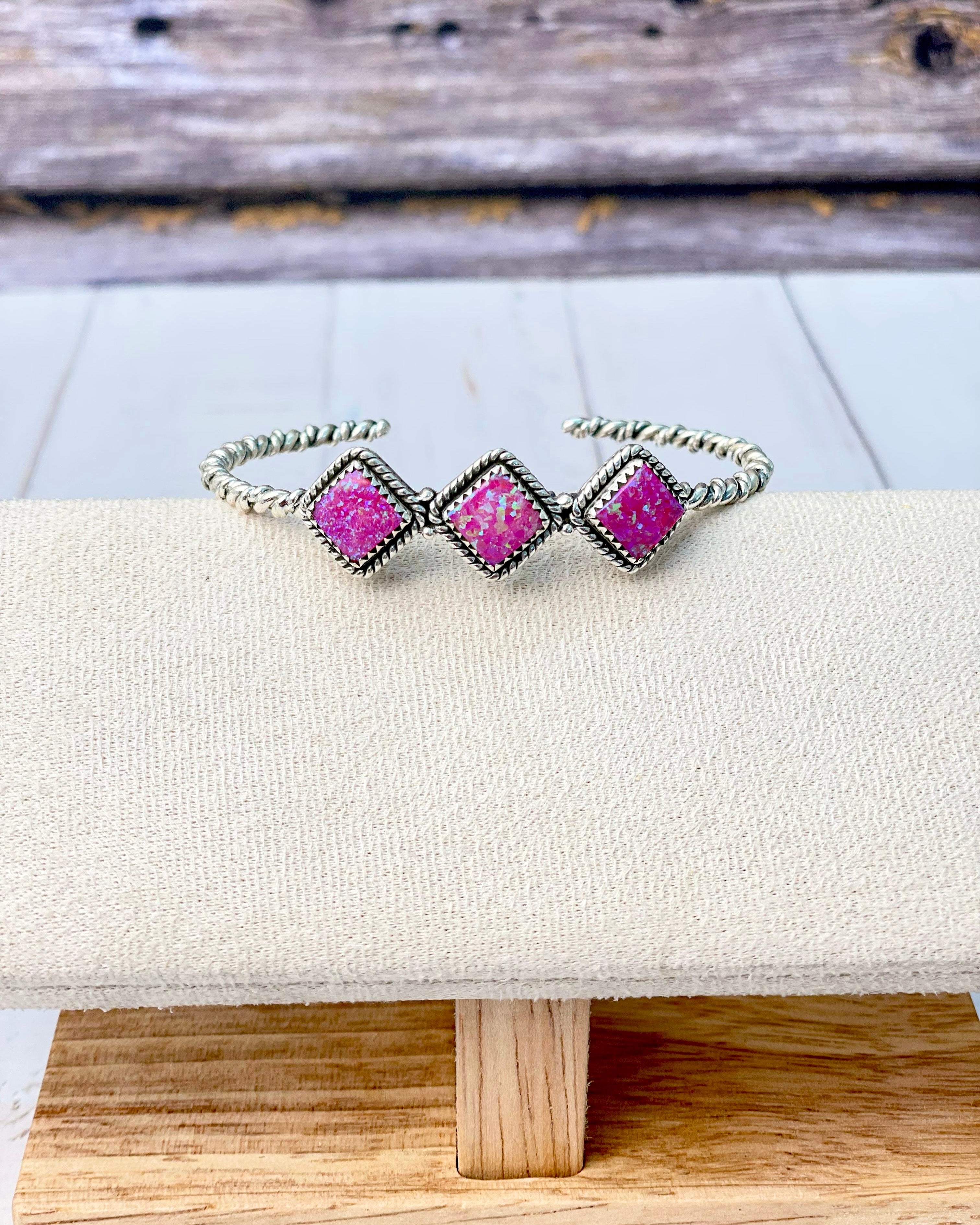 Desert Dreamer Three Stone Cuff-Bracelets-Krush Kandy, Women's Online Fashion Boutique Located in Phoenix, Arizona (Scottsdale Area)