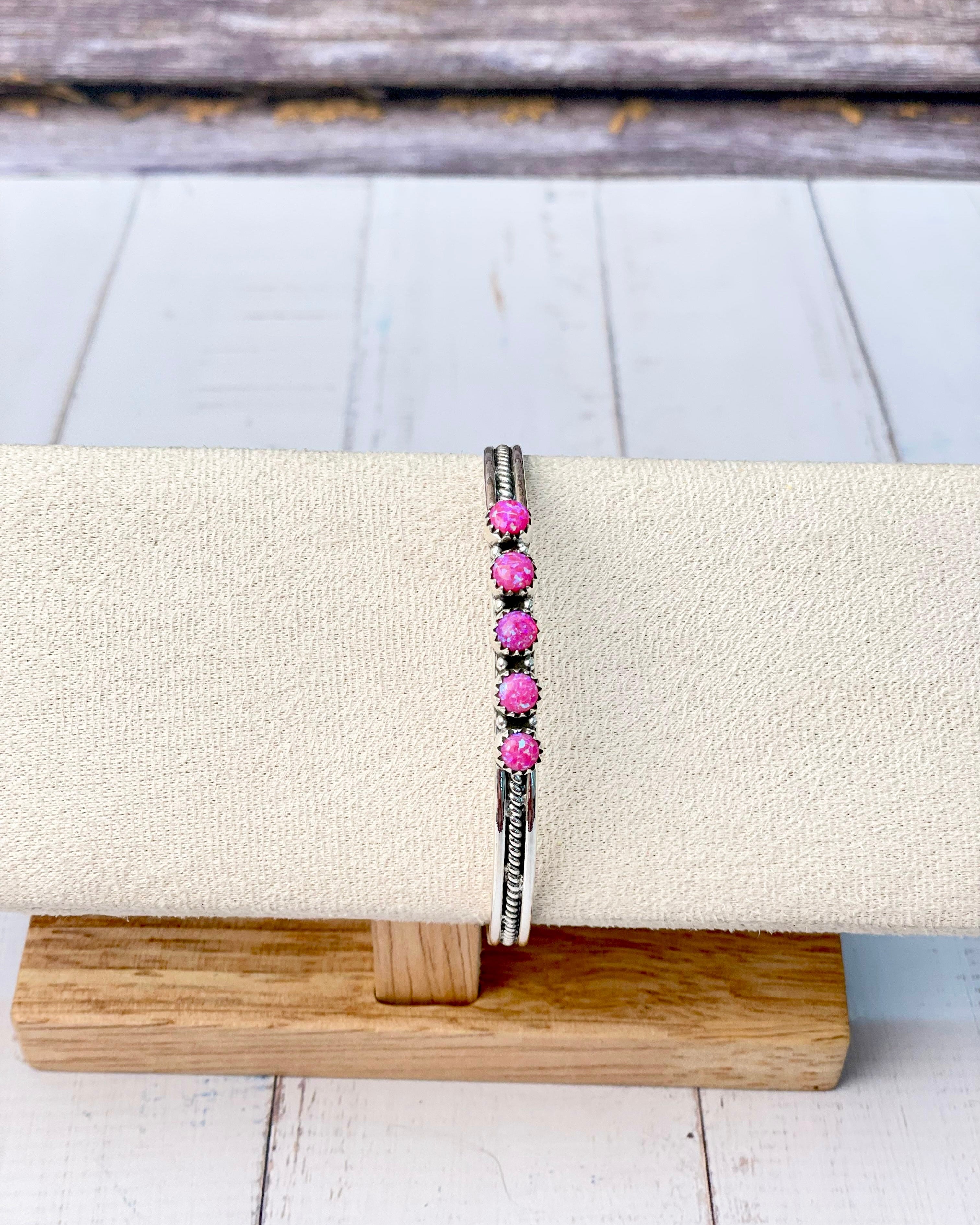 Touch Of Glam Stone Cuff-Bracelets-Krush Kandy, Women's Online Fashion Boutique Located in Phoenix, Arizona (Scottsdale Area)