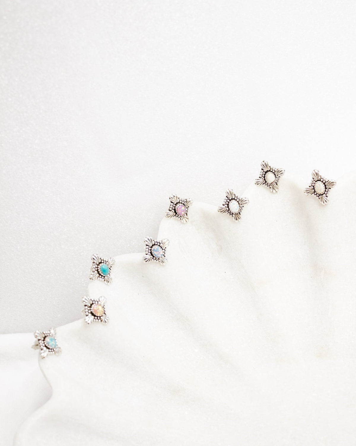 Coastal Charm Stone Stud Earrings-Stud Earrings-Krush Kandy, Women's Online Fashion Boutique Located in Phoenix, Arizona (Scottsdale Area)