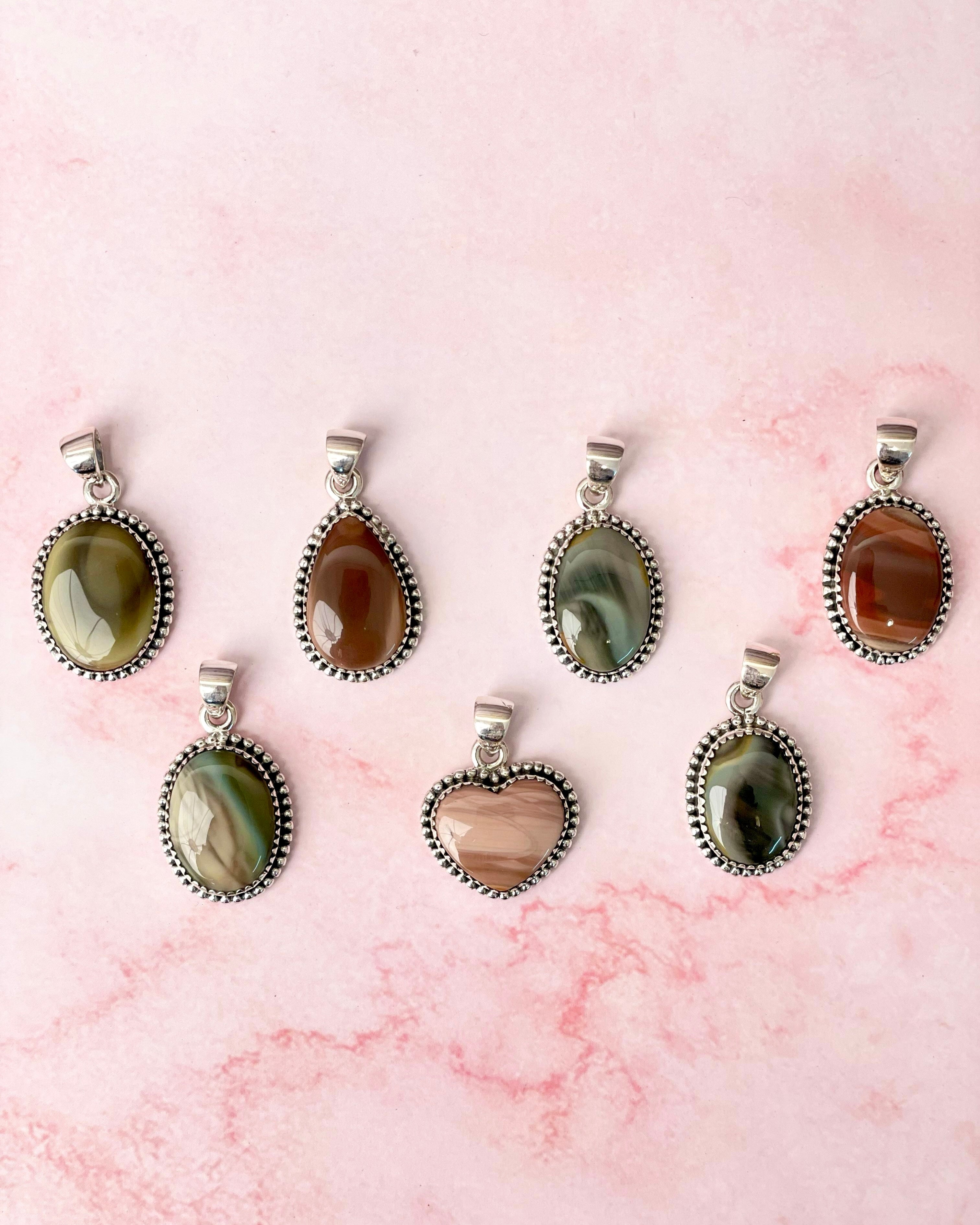 One Of A Kind Jasper Slab Pendants-Charms & Pendants-Krush Kandy, Women's Online Fashion Boutique Located in Phoenix, Arizona (Scottsdale Area)