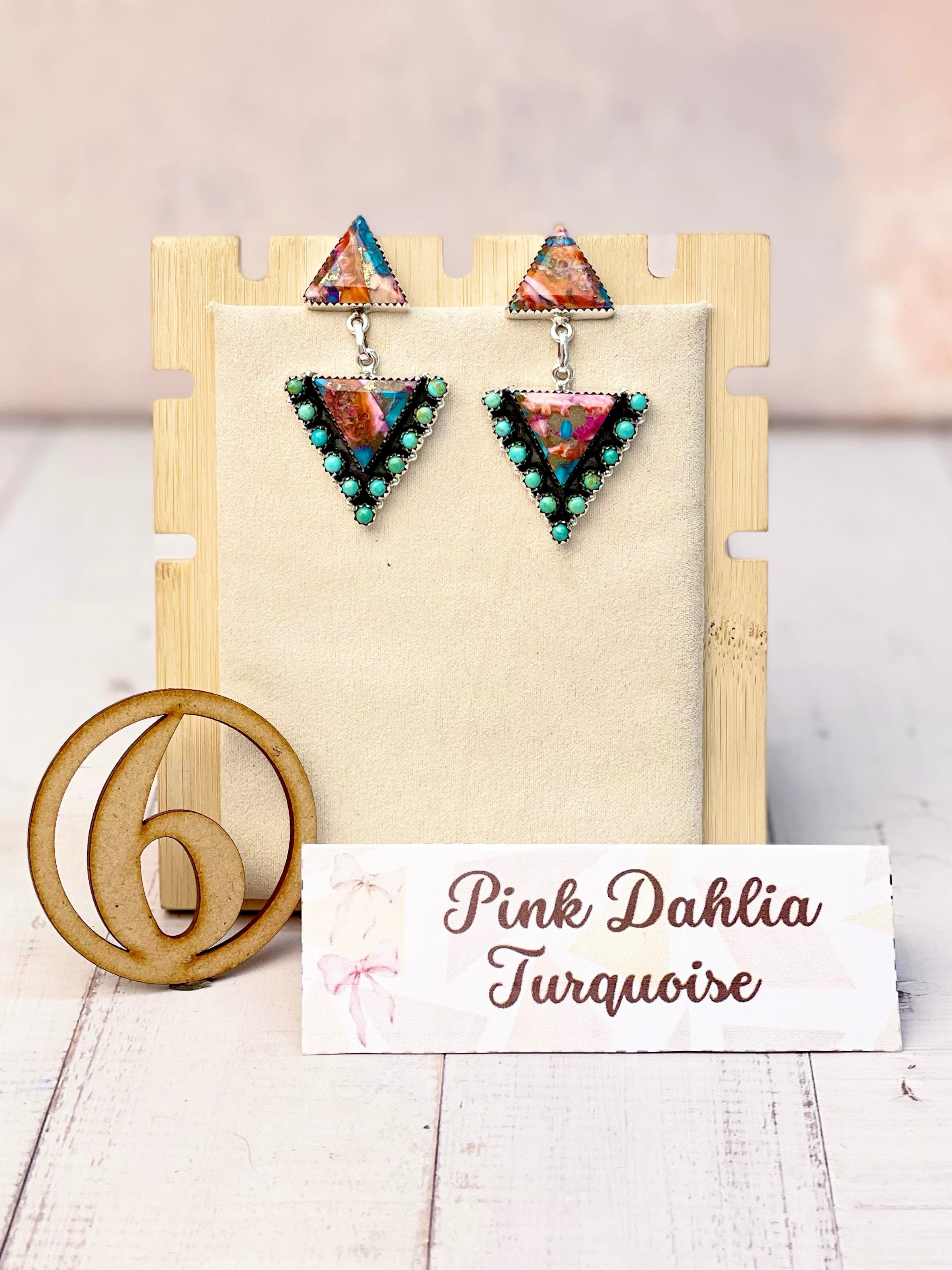 Solstice Edge Stone Drop Earrings MADE TO ORDER-Earrings-Krush Kandy, Women's Online Fashion Boutique Located in Phoenix, Arizona (Scottsdale Area)