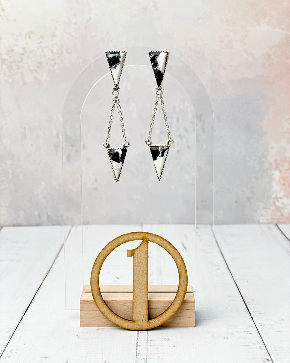 Lead The Way Stone Drop Earrings-Earrings-Krush Kandy, Women's Online Fashion Boutique Located in Phoenix, Arizona (Scottsdale Area)