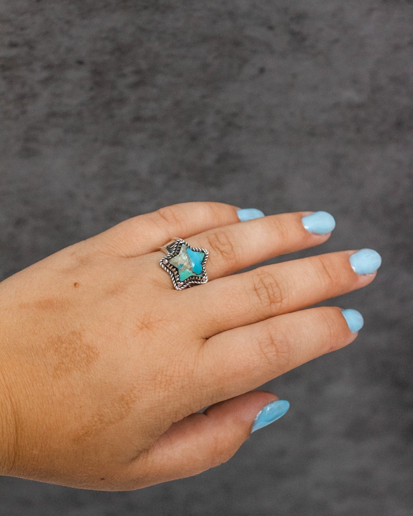 Starry Stamped Sterling Ring-Cluster Rings-Krush Kandy, Women's Online Fashion Boutique Located in Phoenix, Arizona (Scottsdale Area)