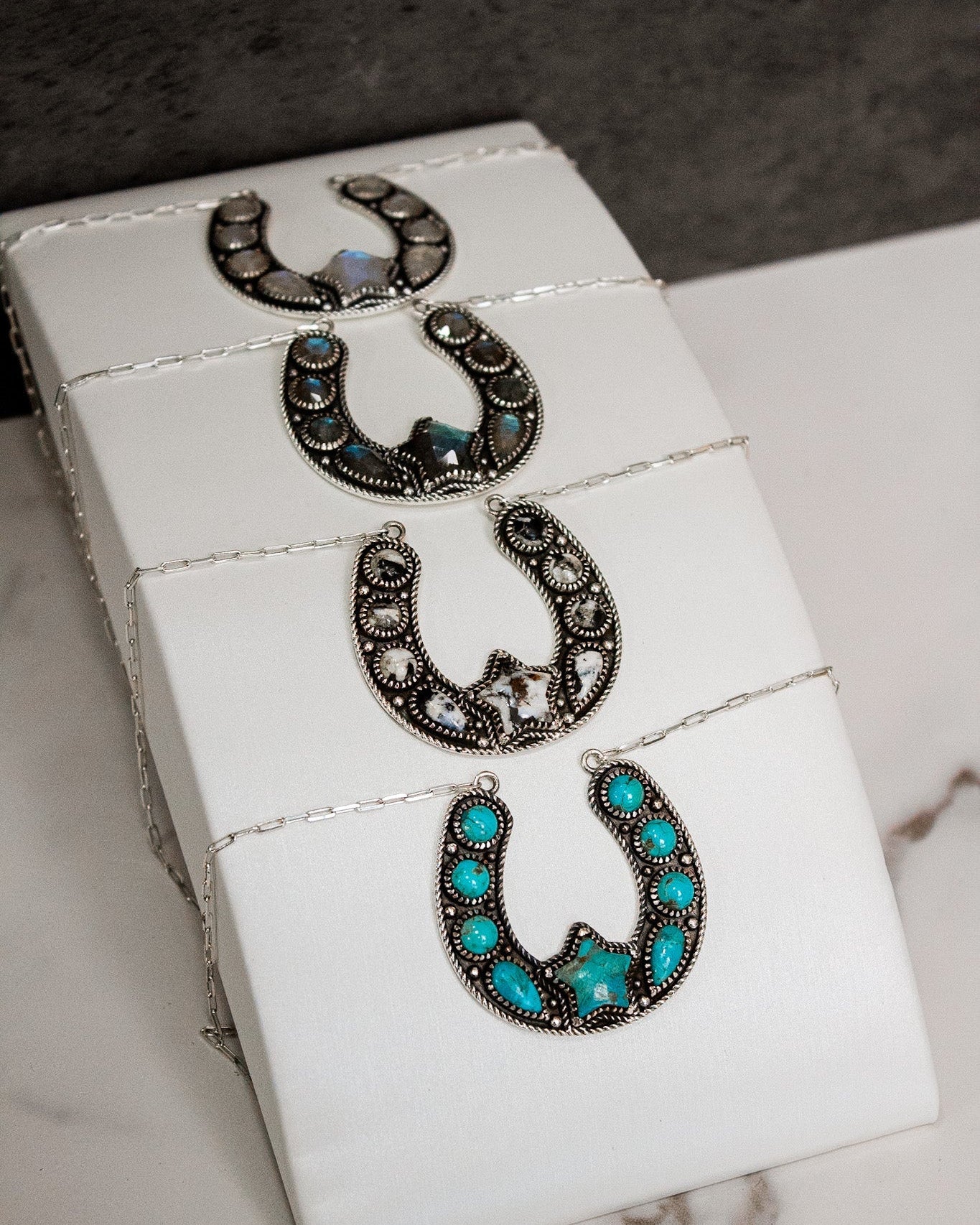 Desert Daze Horseshoe Necklace-Chain Necklaces-Krush Kandy, Women's Online Fashion Boutique Located in Phoenix, Arizona (Scottsdale Area)