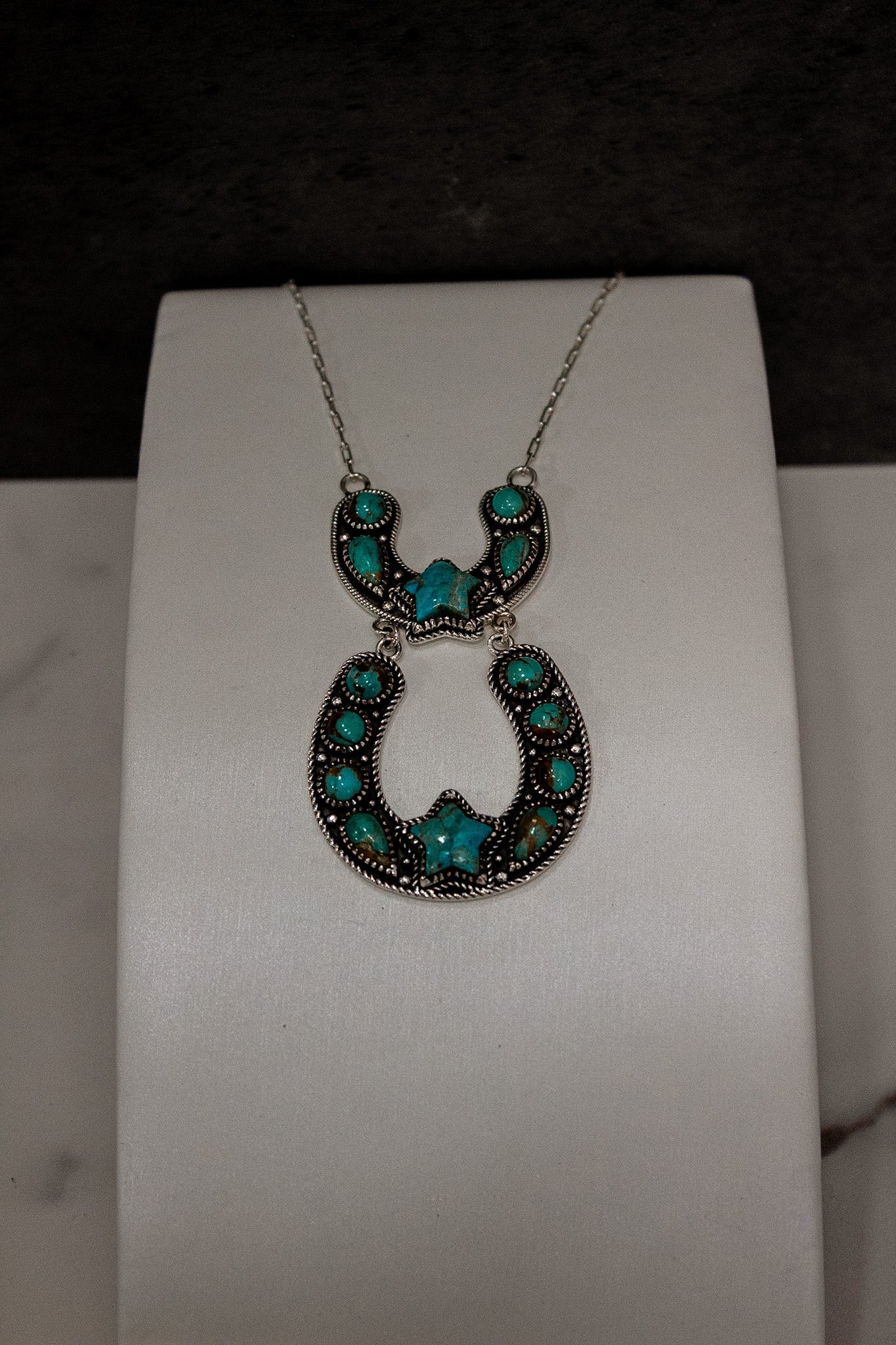 Double The Luck Horseshoe Necklace-Chain Necklaces-Krush Kandy, Women's Online Fashion Boutique Located in Phoenix, Arizona (Scottsdale Area)