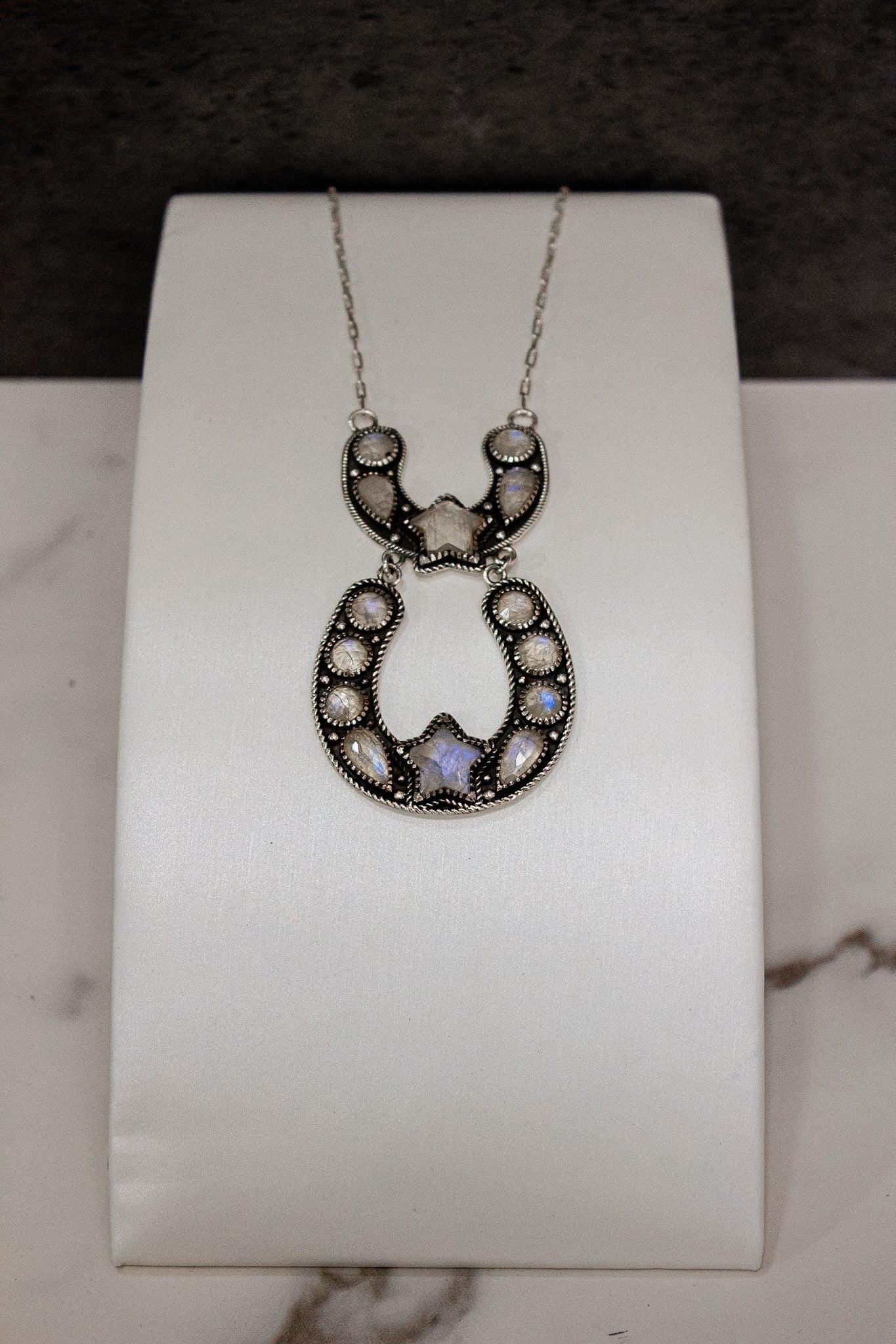 Double The Luck Horseshoe Necklace-Chain Necklaces-Krush Kandy, Women's Online Fashion Boutique Located in Phoenix, Arizona (Scottsdale Area)