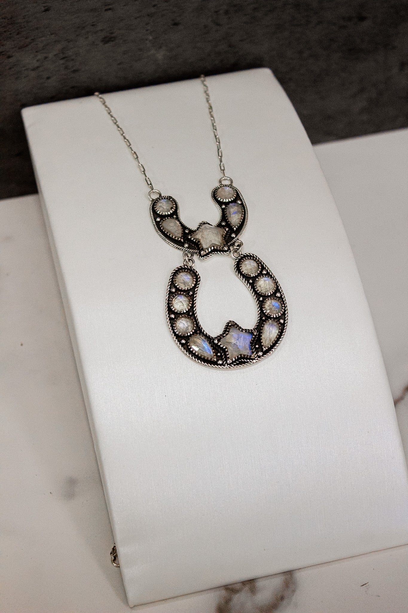 Double The Luck Horseshoe Necklace-Chain Necklaces-Krush Kandy, Women's Online Fashion Boutique Located in Phoenix, Arizona (Scottsdale Area)