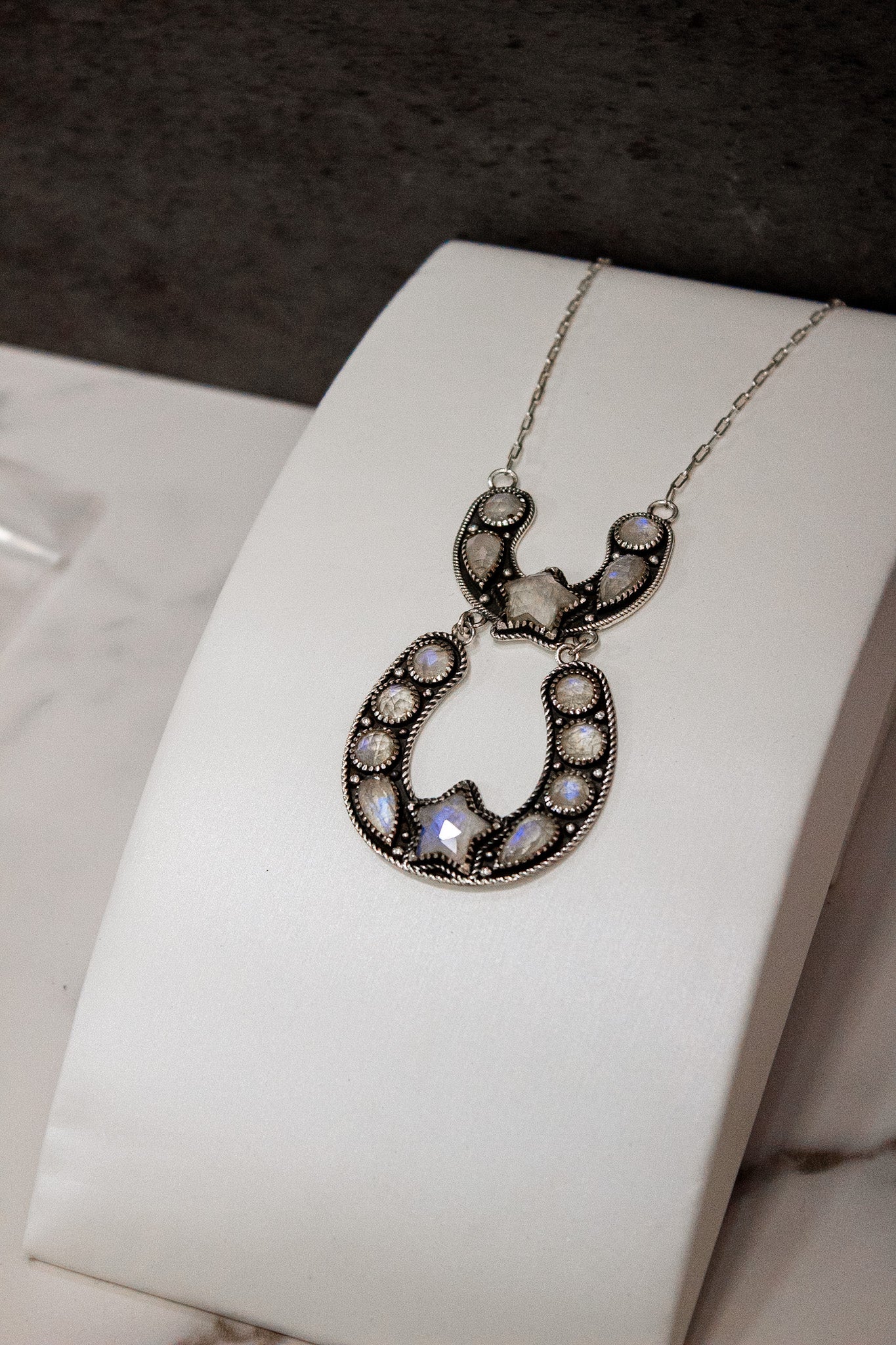 Double The Luck Horseshoe Necklace-Chain Necklaces-Krush Kandy, Women's Online Fashion Boutique Located in Phoenix, Arizona (Scottsdale Area)