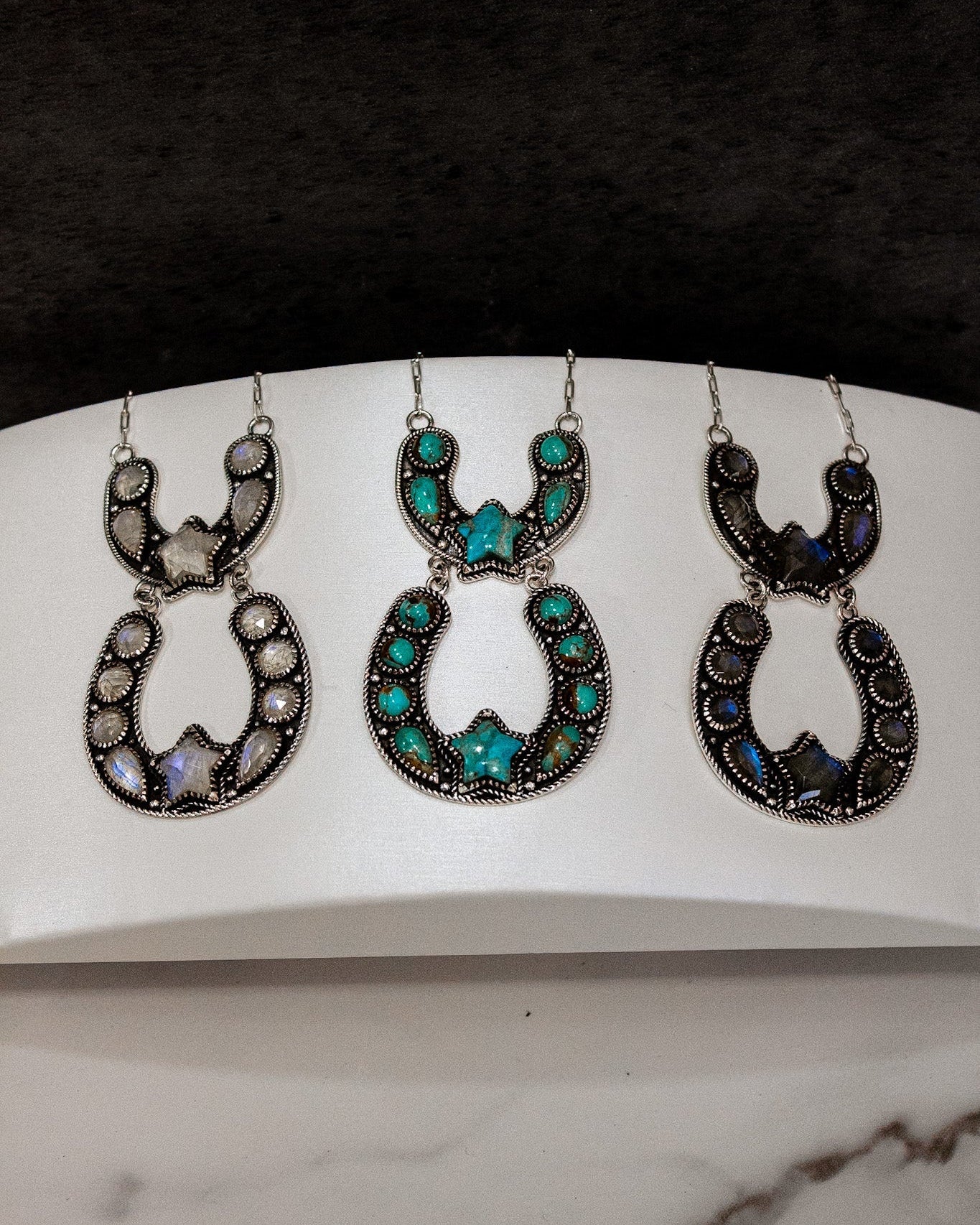 Double The Luck Horseshoe Necklace-Chain Necklaces-Krush Kandy, Women's Online Fashion Boutique Located in Phoenix, Arizona (Scottsdale Area)