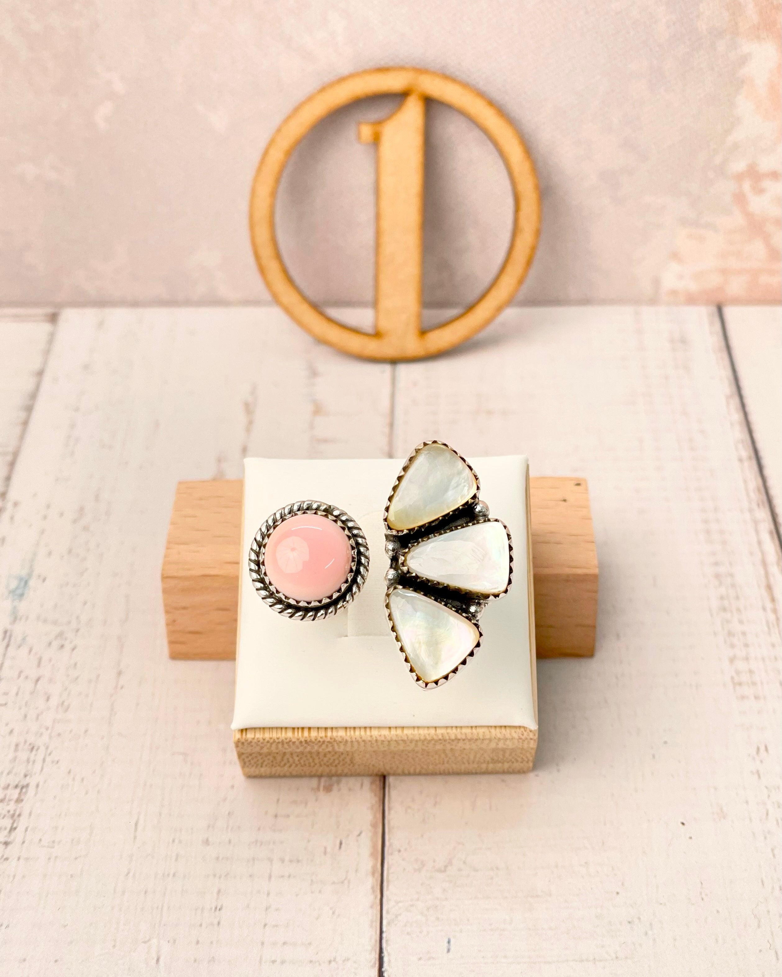 Multi White Shell Floating Ring-Rings-Krush Kandy, Women's Online Fashion Boutique Located in Phoenix, Arizona (Scottsdale Area)
