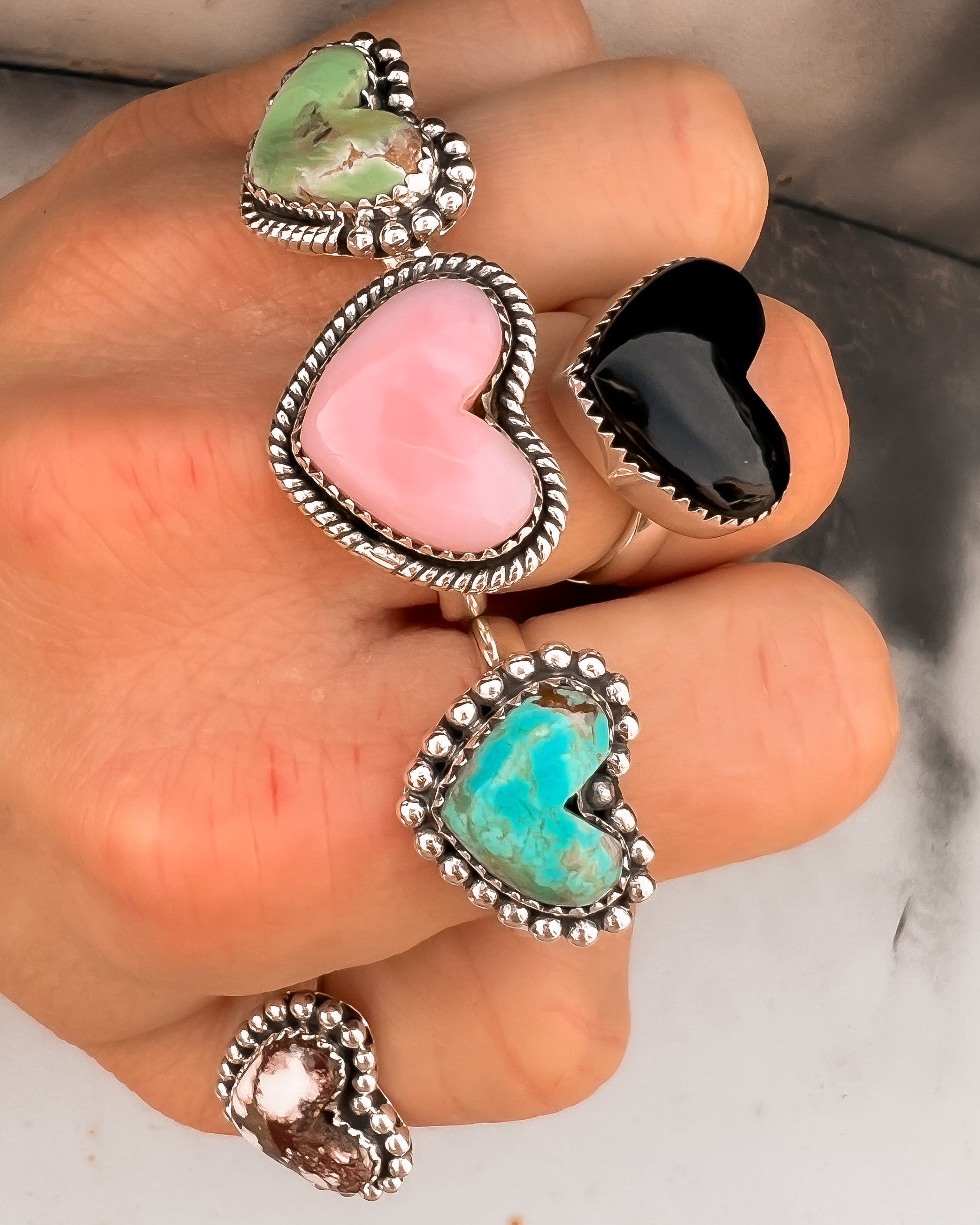 With All My Love Single Stone Heart Ring MADE TO ORDER-Statement Rings-Krush Kandy, Women's Online Fashion Boutique Located in Phoenix, Arizona (Scottsdale Area)