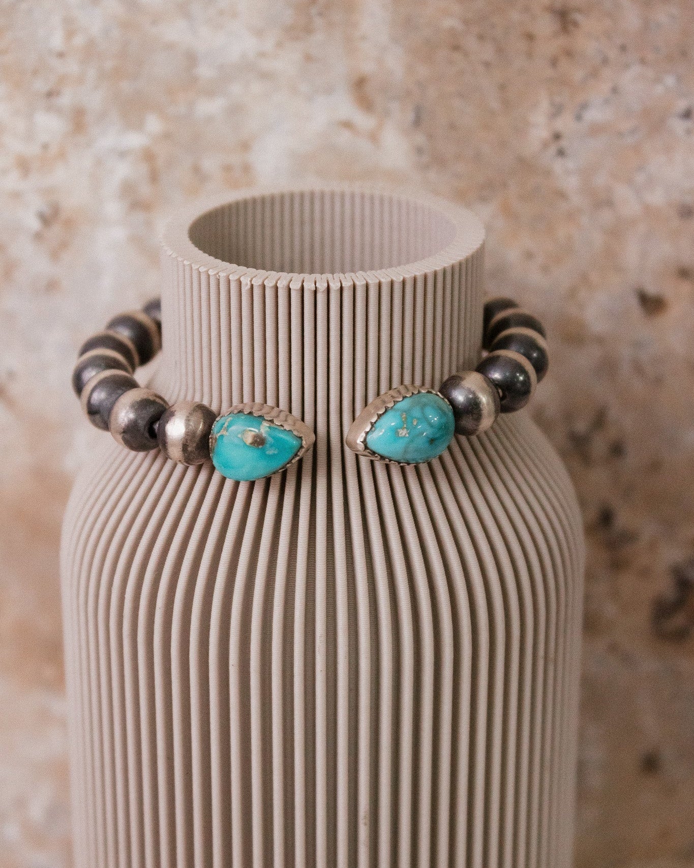 Desert Pearl & Stone Cuff-Chain Bracelets-Krush Kandy, Women's Online Fashion Boutique Located in Phoenix, Arizona (Scottsdale Area)