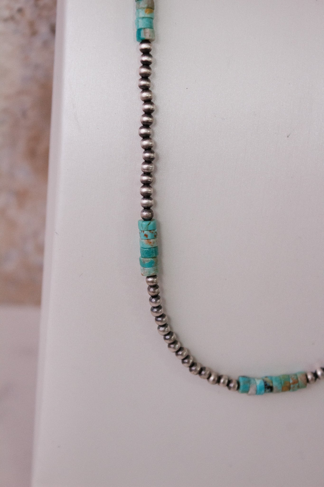 MADE TO ORDER. Turquoise Slab Cluster & Desert Pearl Necklace-Chain Necklaces-Krush Kandy, Women's Online Fashion Boutique Located in Phoenix, Arizona (Scottsdale Area)