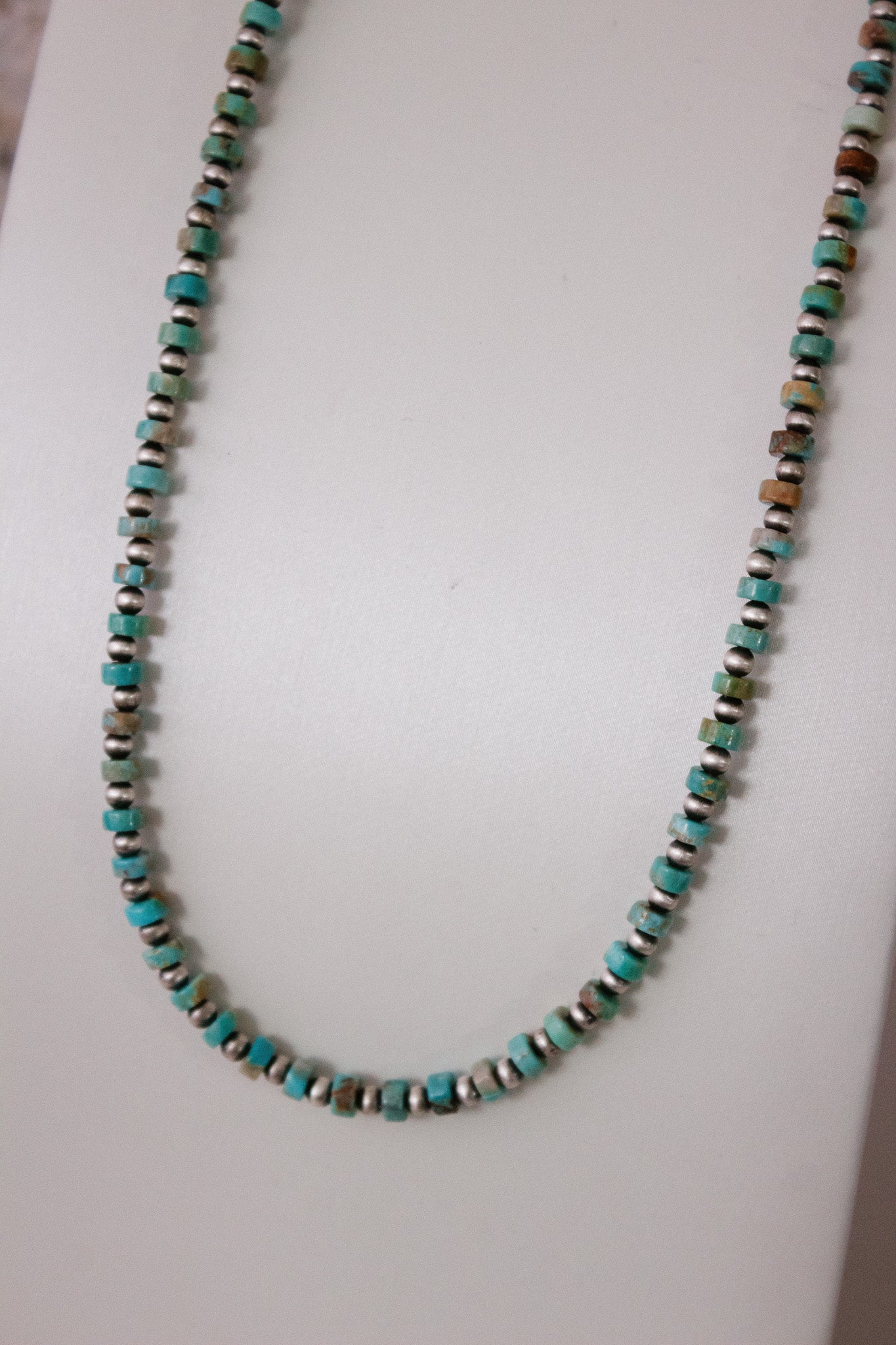 MADE TO ORDER. Turquoise Slab Cluster & Desert Pearl Necklace-Chain Necklaces-Krush Kandy, Women's Online Fashion Boutique Located in Phoenix, Arizona (Scottsdale Area)