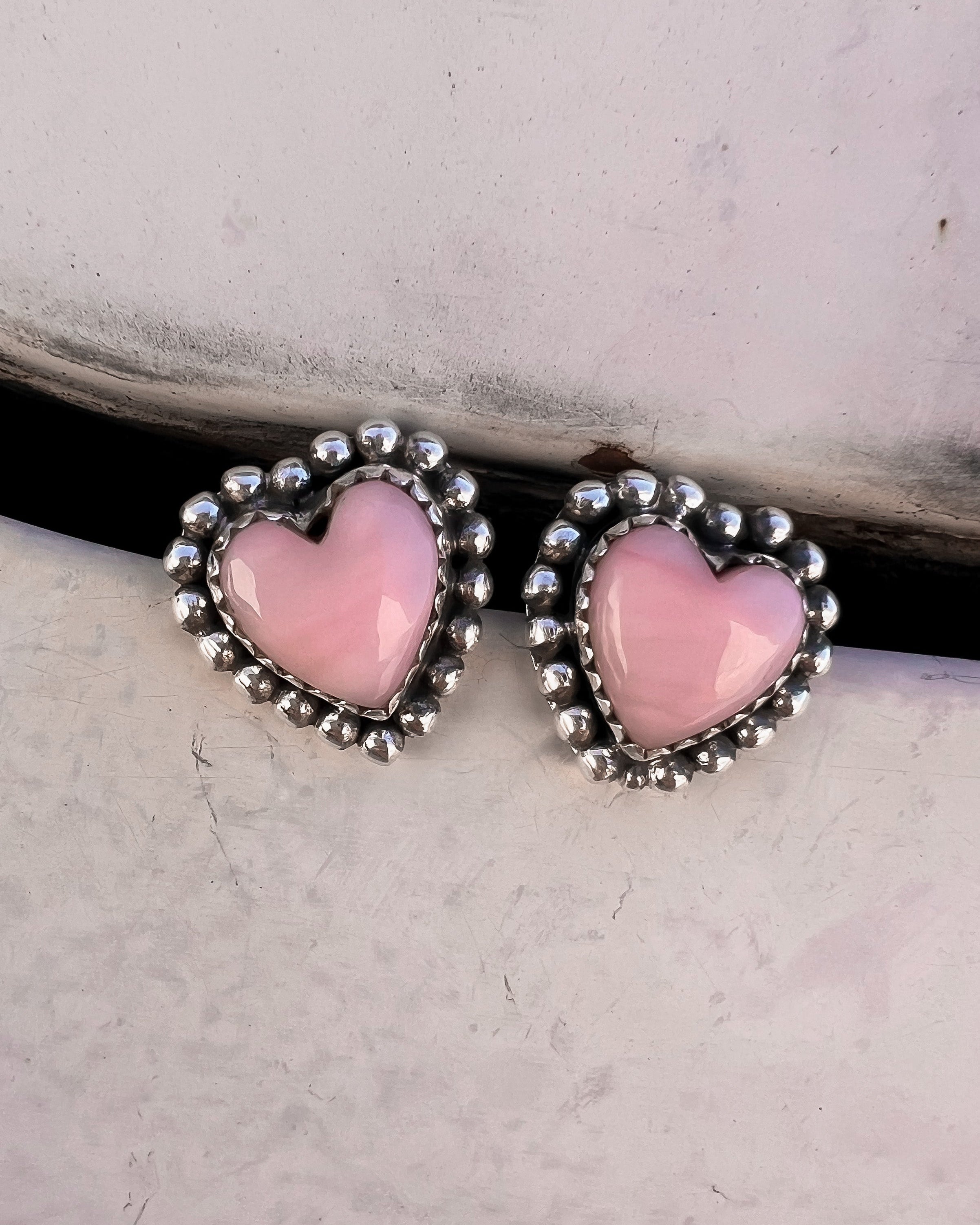 Ava Heart Stone Stud Earring | Multiple Stone Options-Stud Earrings-Krush Kandy, Women's Online Fashion Boutique Located in Phoenix, Arizona (Scottsdale Area)