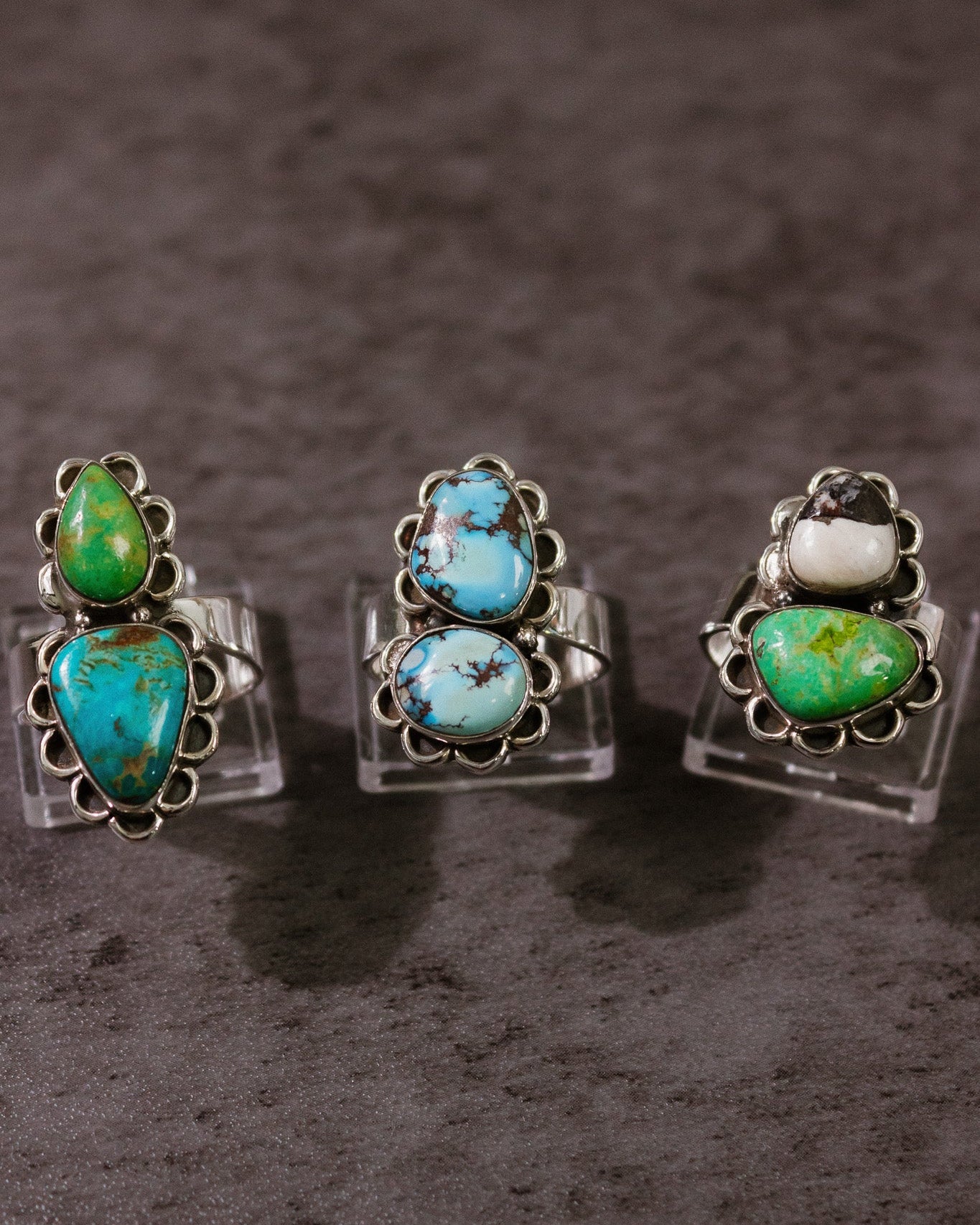 Krushed Stone Rings-Rings-Krush Kandy, Women's Online Fashion Boutique Located in Phoenix, Arizona (Scottsdale Area)