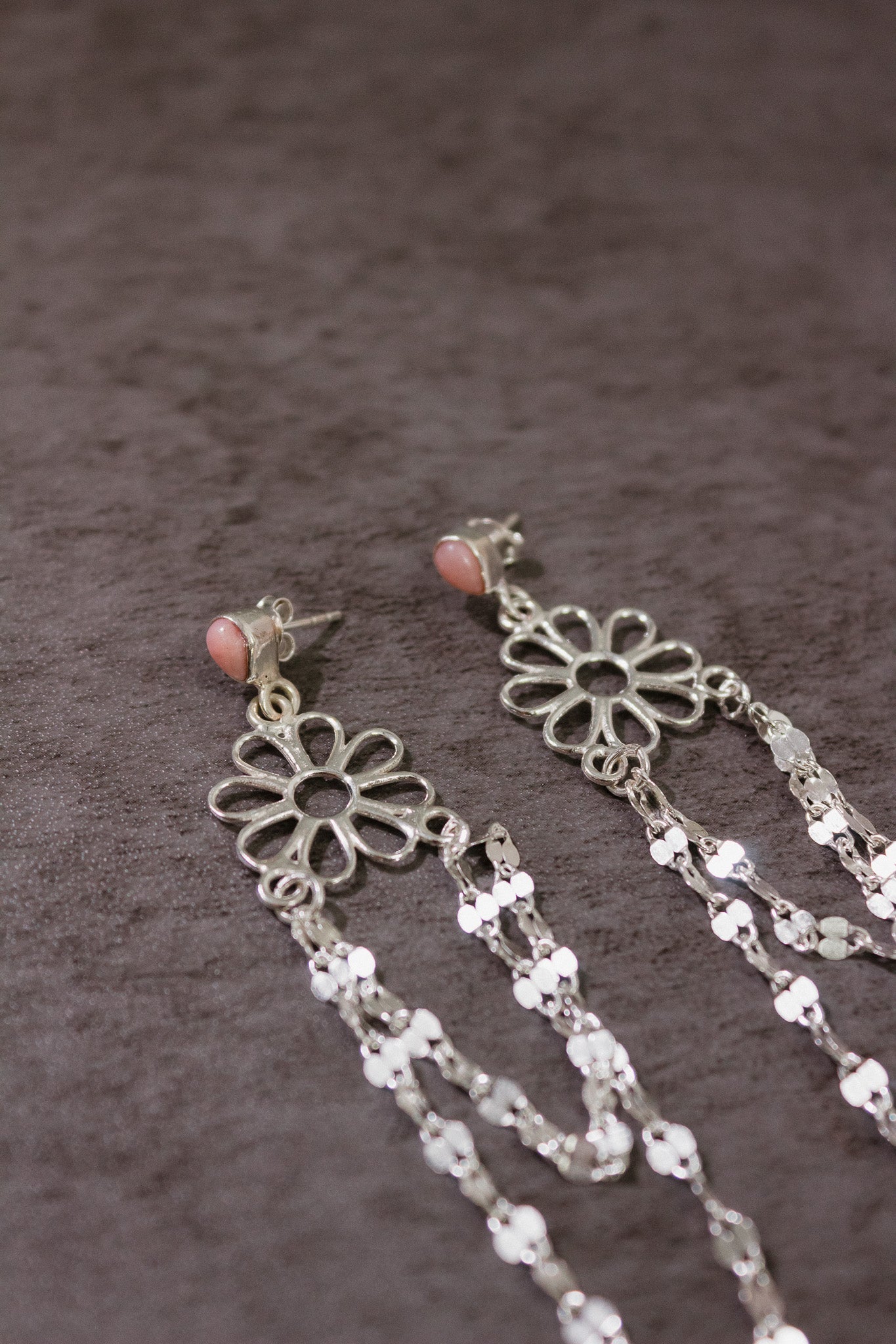 Stone Delight Chain Earrings-Stud Earrings-Krush Kandy, Women's Online Fashion Boutique Located in Phoenix, Arizona (Scottsdale Area)