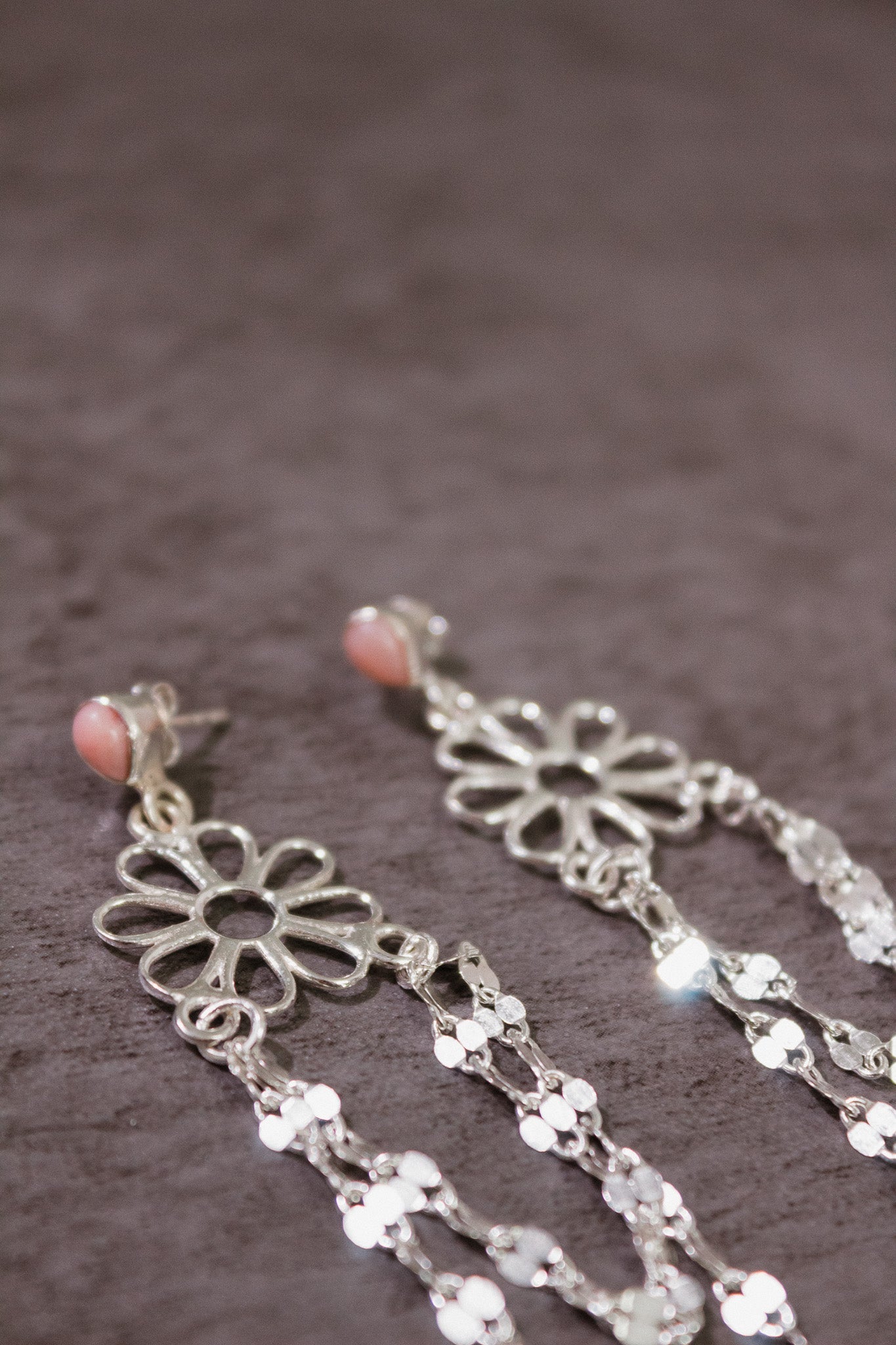 Stone Delight Chain Earrings-Stud Earrings-Krush Kandy, Women's Online Fashion Boutique Located in Phoenix, Arizona (Scottsdale Area)