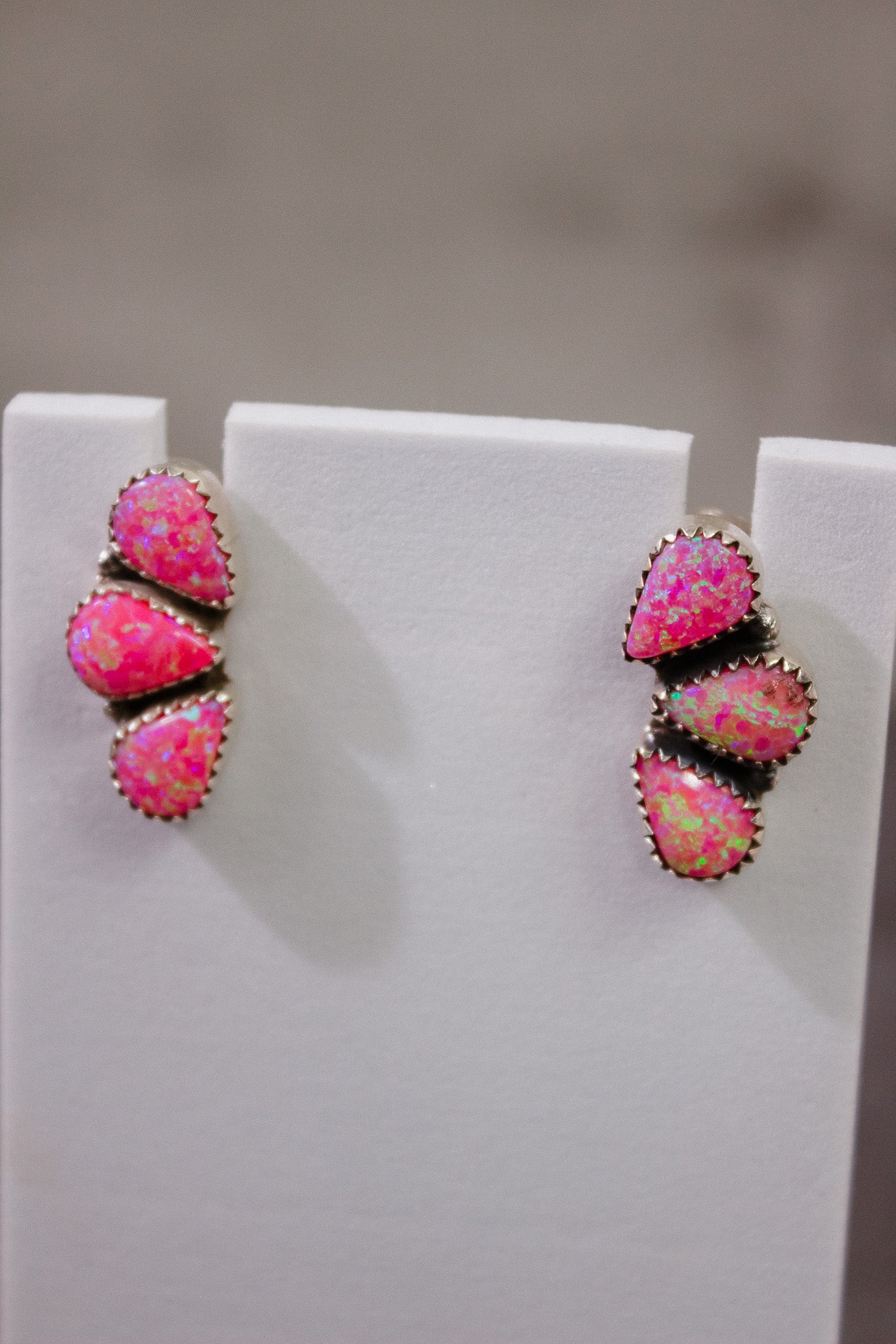 Three Stone Cluster Earrings-Stud Earrings-Krush Kandy, Women's Online Fashion Boutique Located in Phoenix, Arizona (Scottsdale Area)