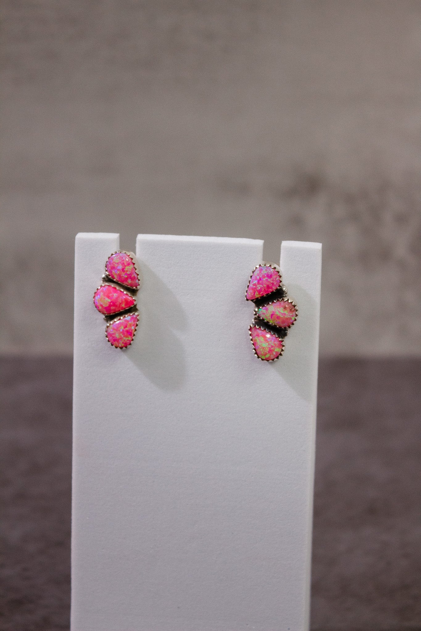 Three Stone Cluster Earrings-Stud Earrings-Krush Kandy, Women's Online Fashion Boutique Located in Phoenix, Arizona (Scottsdale Area)
