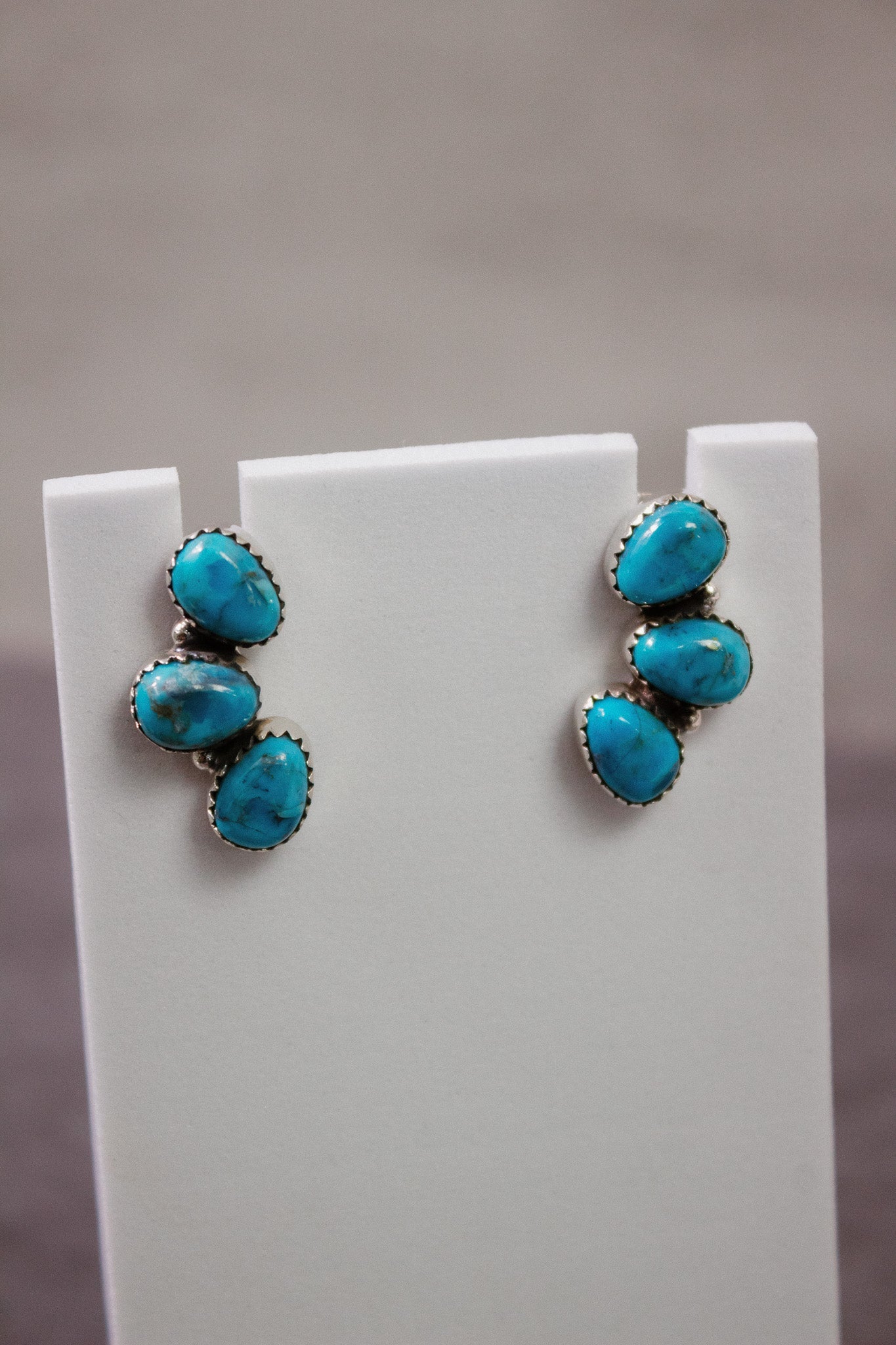 Three Stone Cluster Earrings-Stud Earrings-Krush Kandy, Women's Online Fashion Boutique Located in Phoenix, Arizona (Scottsdale Area)
