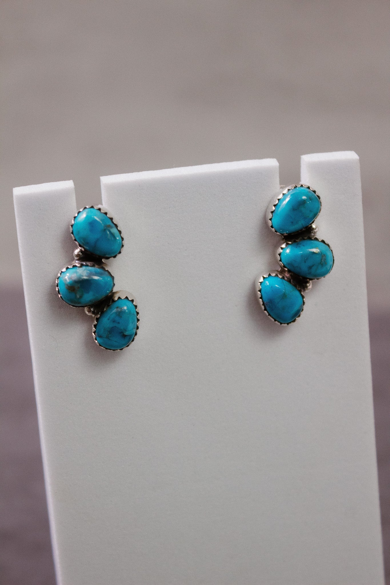 Three Stone Cluster Earrings-Stud Earrings-Krush Kandy, Women's Online Fashion Boutique Located in Phoenix, Arizona (Scottsdale Area)