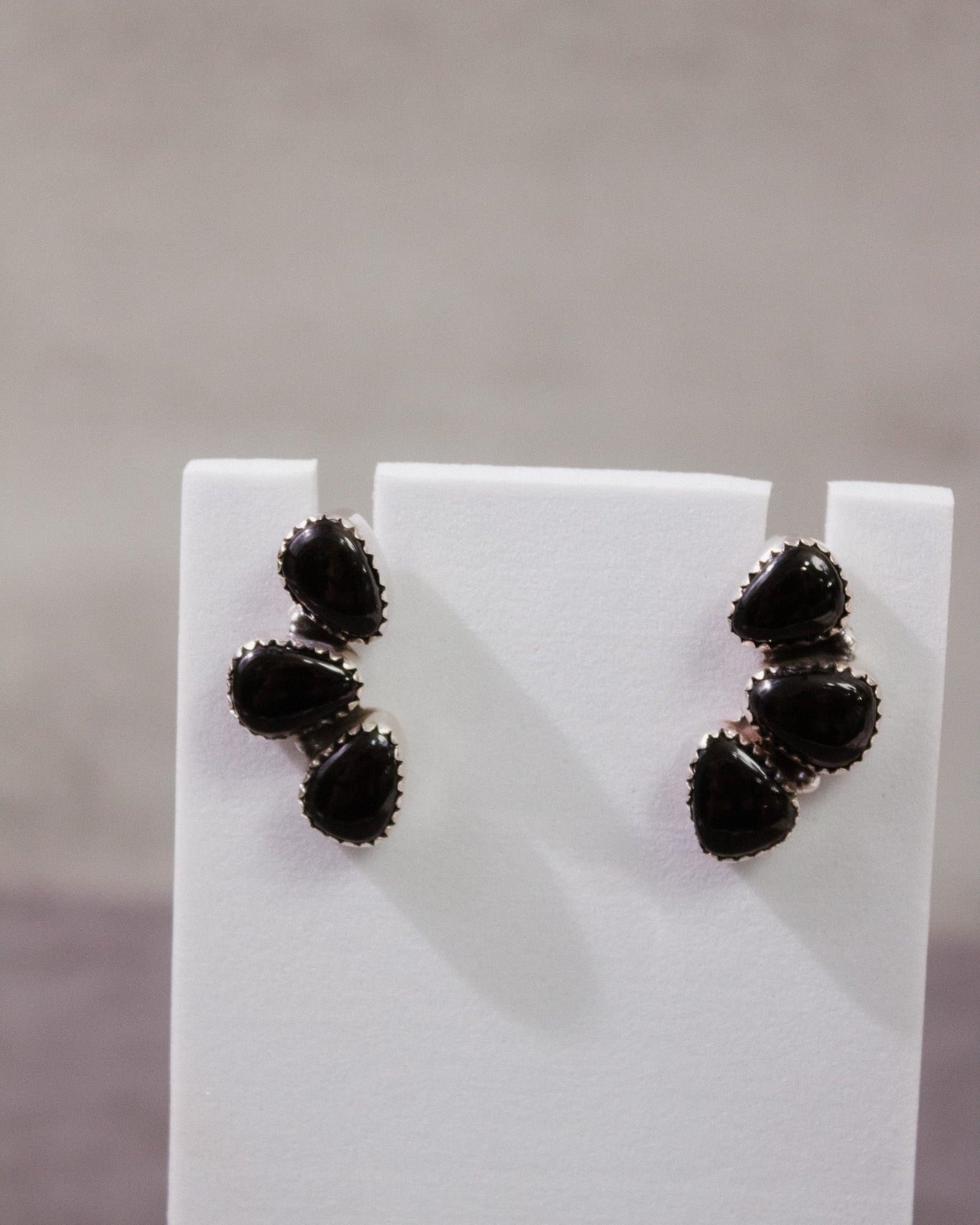 Three Stone Cluster Earrings-Stud Earrings-Krush Kandy, Women's Online Fashion Boutique Located in Phoenix, Arizona (Scottsdale Area)