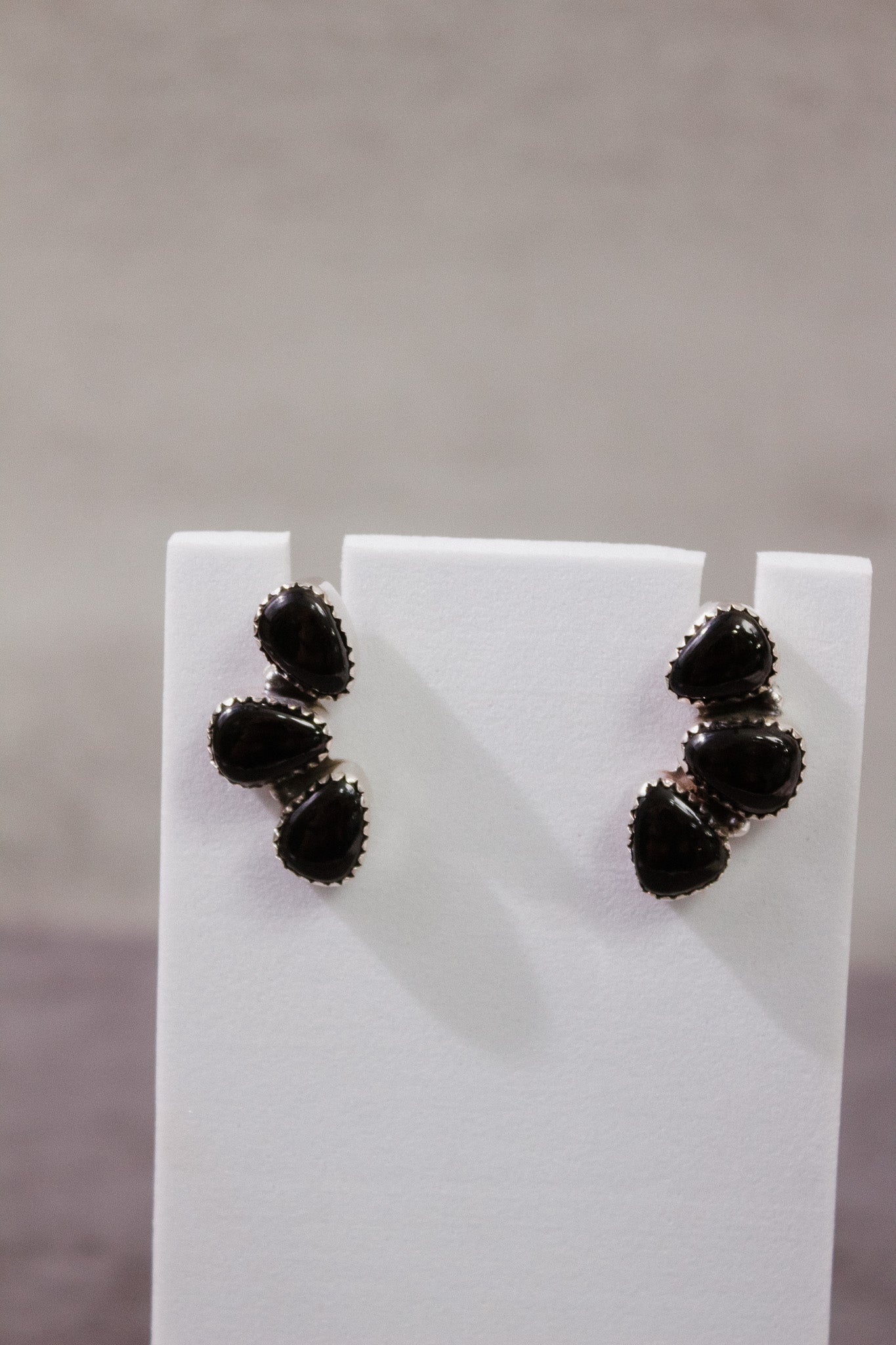 Three Stone Cluster Earrings-Stud Earrings-Krush Kandy, Women's Online Fashion Boutique Located in Phoenix, Arizona (Scottsdale Area)