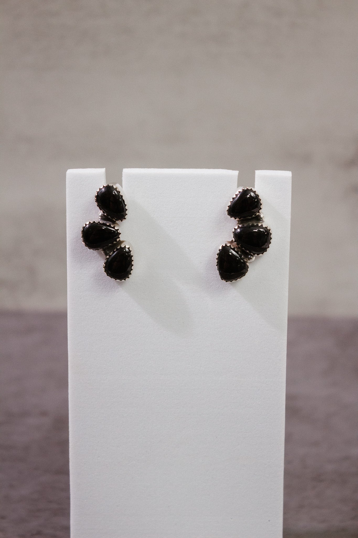 Three Stone Cluster Earrings-Stud Earrings-Krush Kandy, Women's Online Fashion Boutique Located in Phoenix, Arizona (Scottsdale Area)