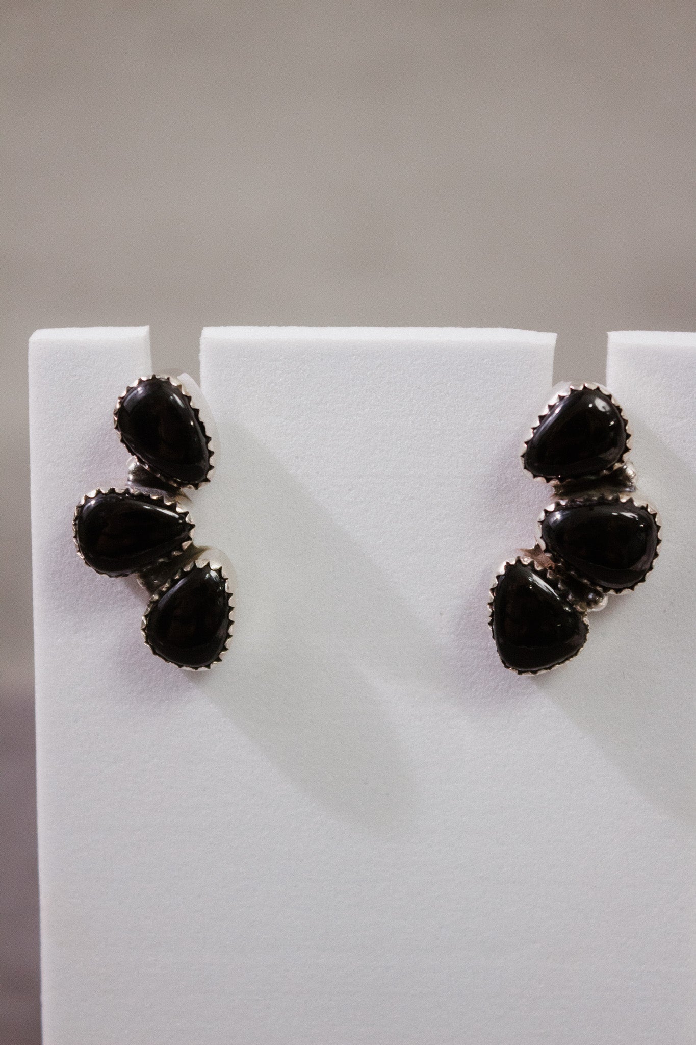 Three Stone Cluster Earrings-Stud Earrings-Krush Kandy, Women's Online Fashion Boutique Located in Phoenix, Arizona (Scottsdale Area)