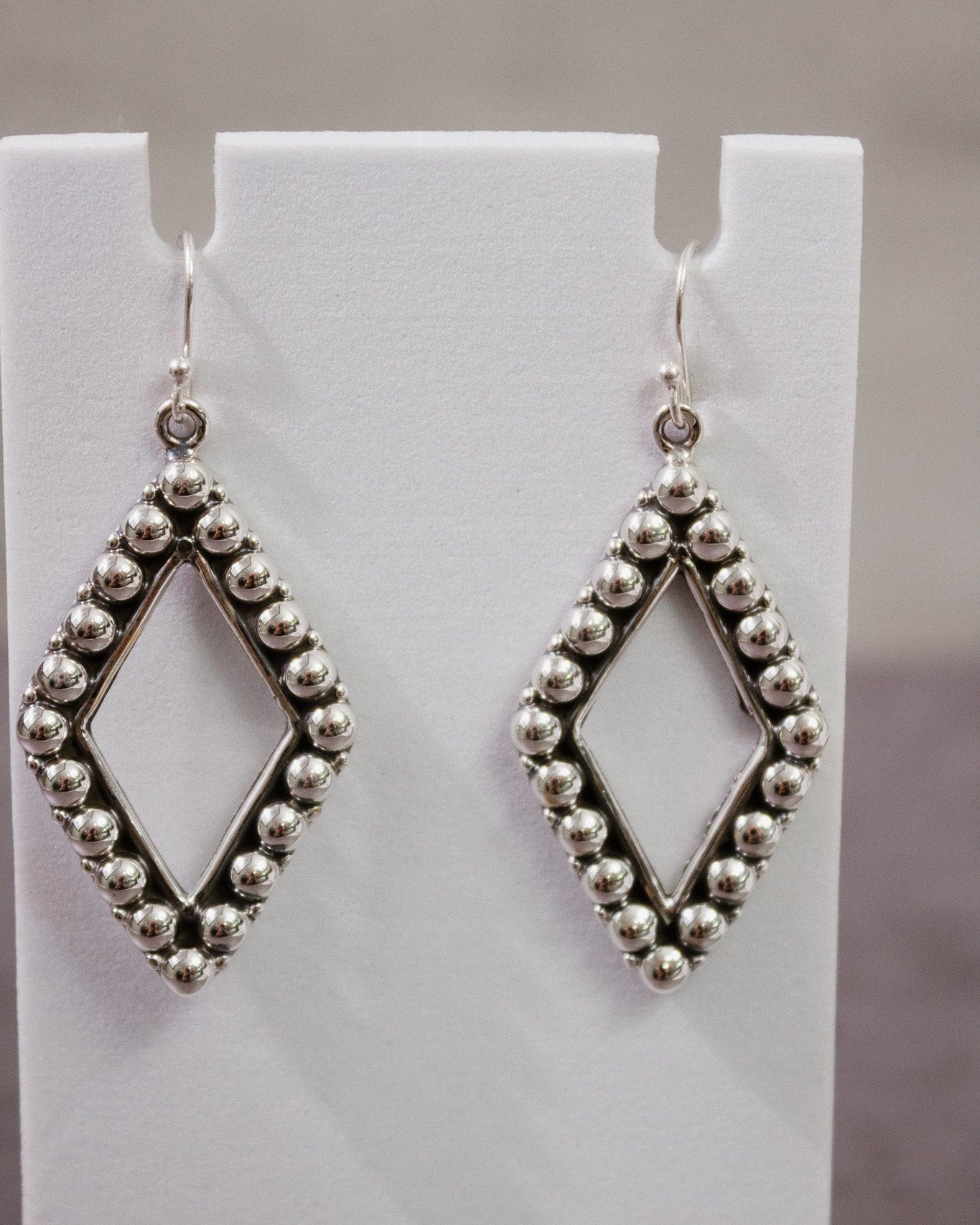 Sterling Studded Diamond Earrings-Stud Earrings-Krush Kandy, Women's Online Fashion Boutique Located in Phoenix, Arizona (Scottsdale Area)