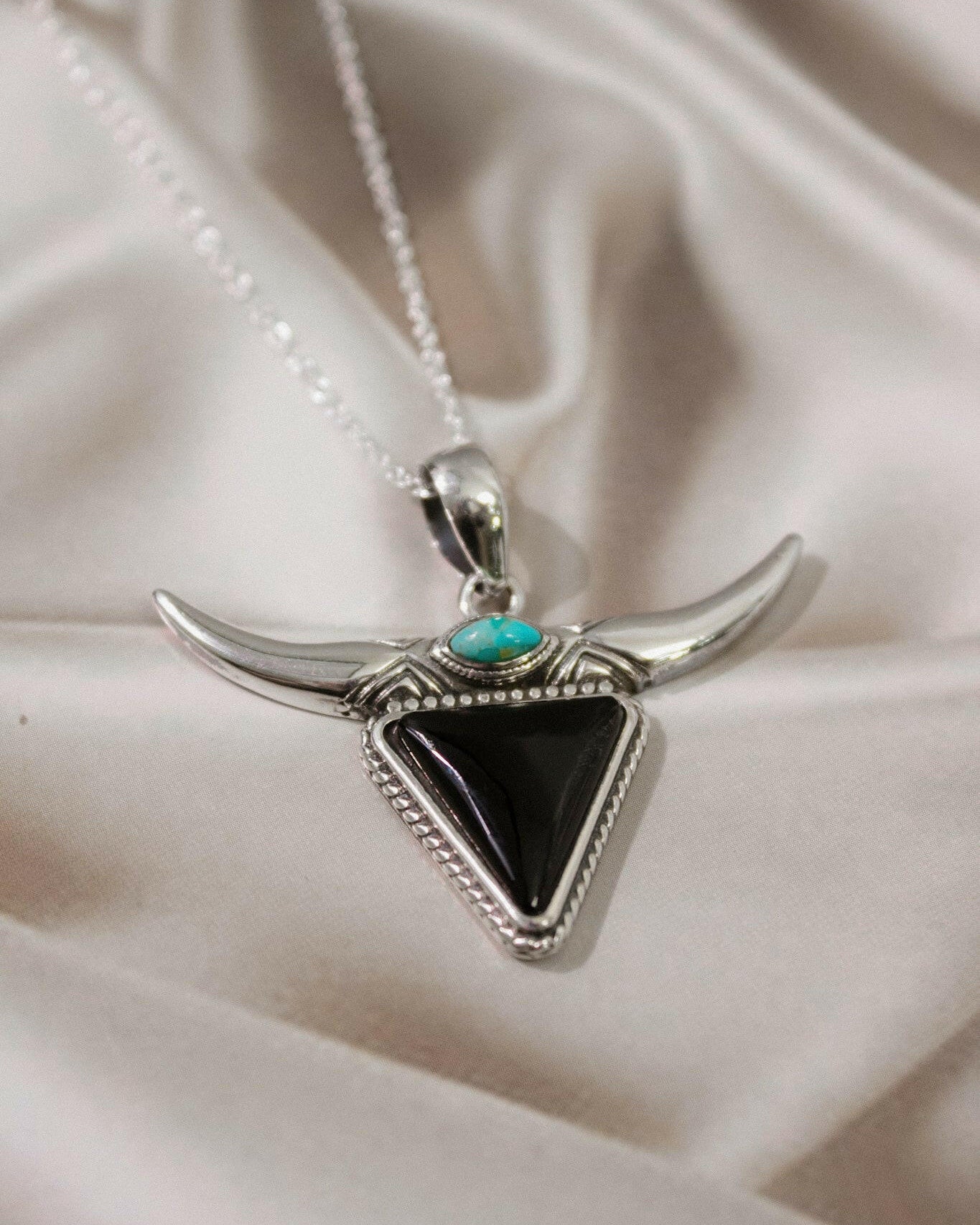 Lassie's Wild Horn Stone Necklace-Chain Necklaces-Krush Kandy, Women's Online Fashion Boutique Located in Phoenix, Arizona (Scottsdale Area)