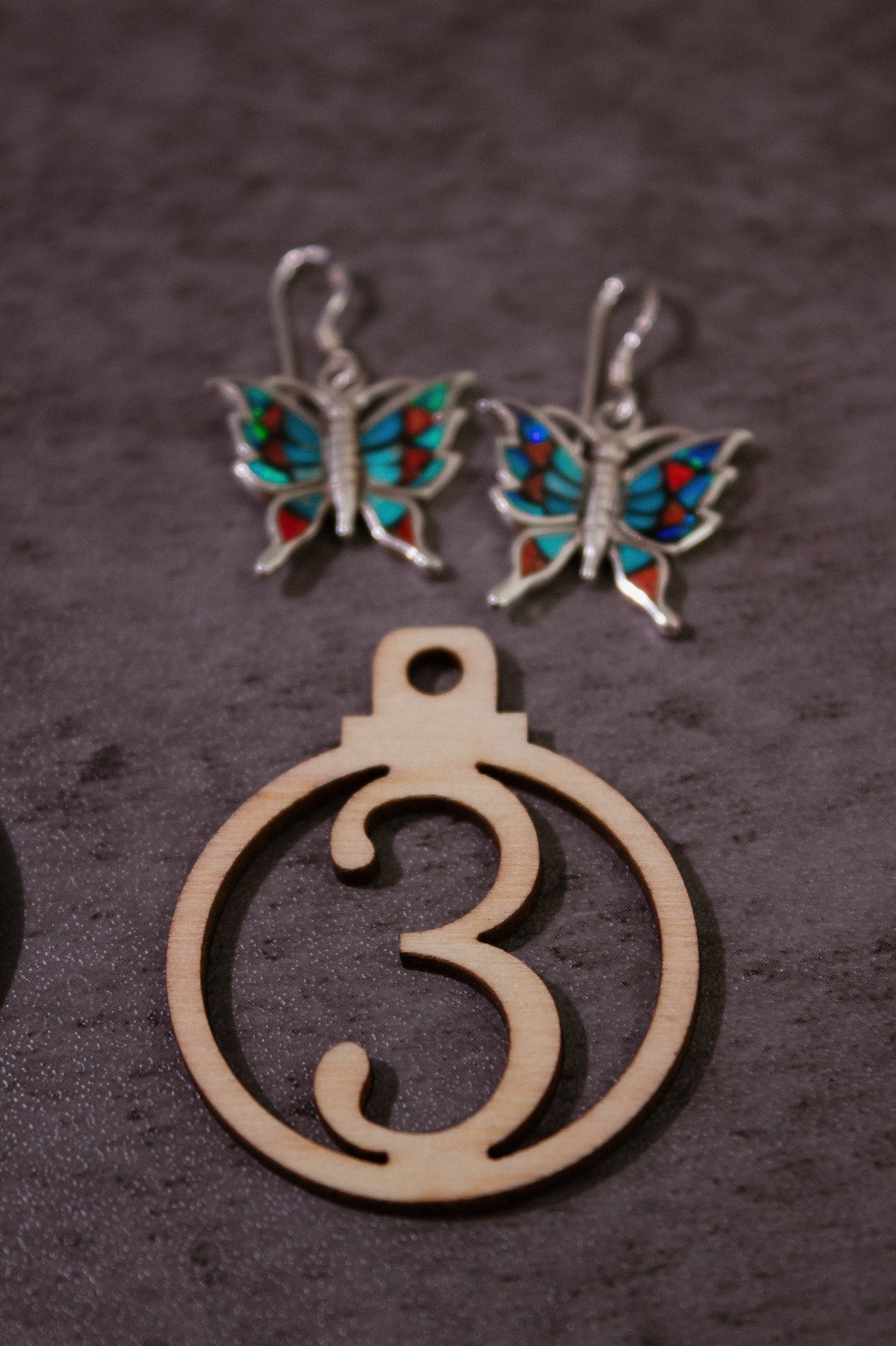 One Of A Kind Butterfly Stone Earrings-Stud Earrings-Krush Kandy, Women's Online Fashion Boutique Located in Phoenix, Arizona (Scottsdale Area)