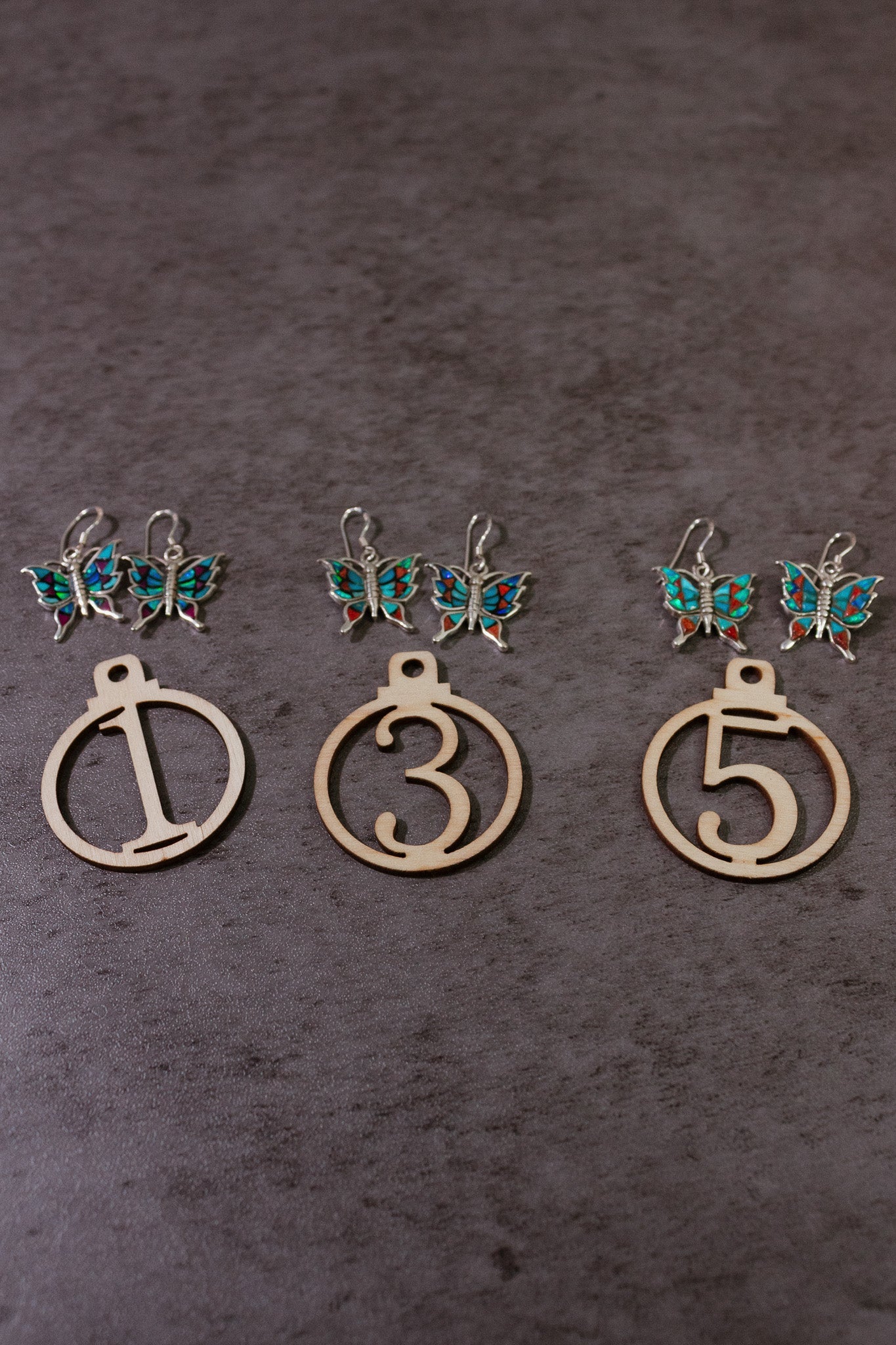 One Of A Kind Butterfly Stone Earrings-Stud Earrings-Krush Kandy, Women's Online Fashion Boutique Located in Phoenix, Arizona (Scottsdale Area)