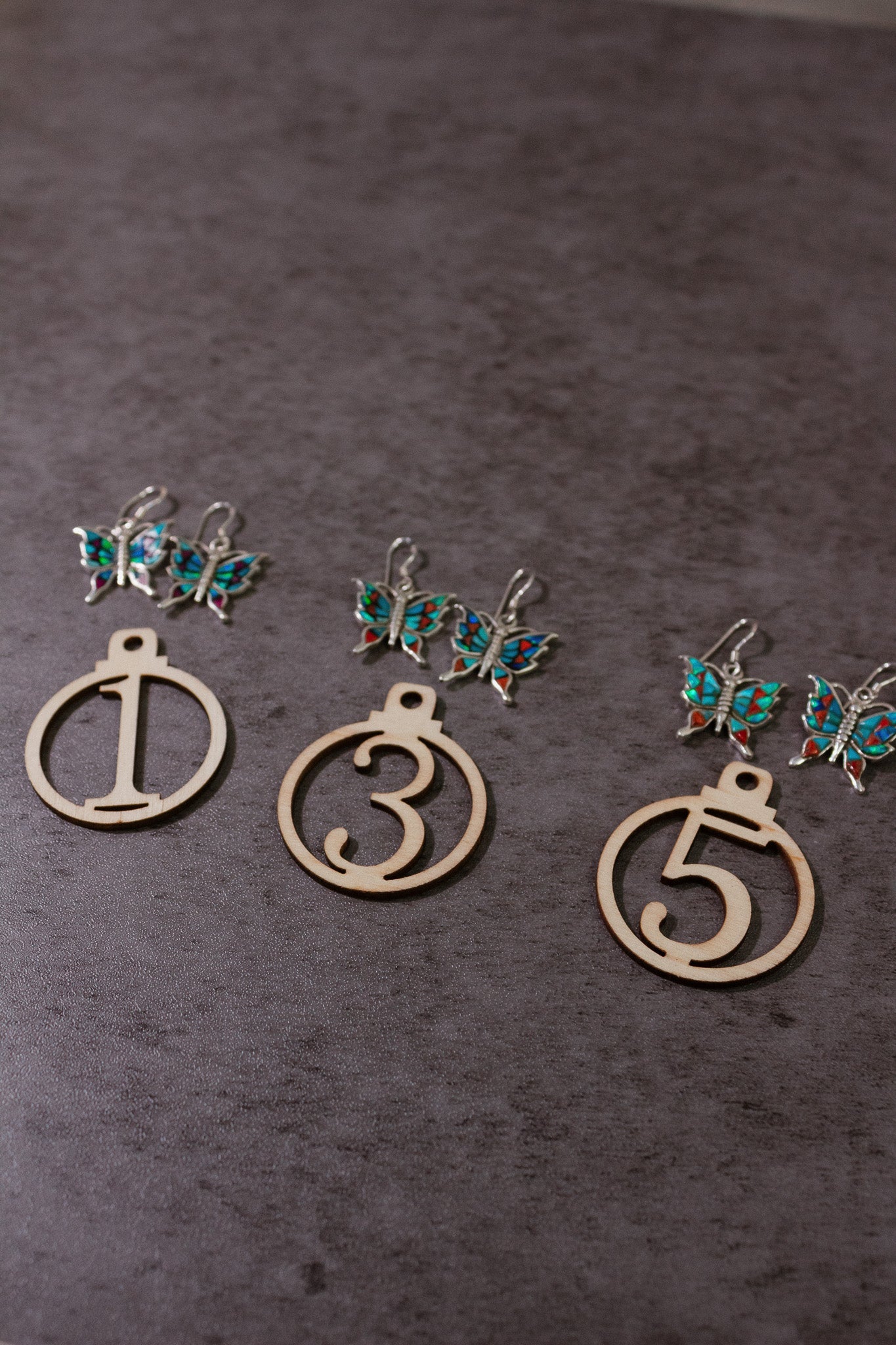 One Of A Kind Butterfly Stone Earrings-Stud Earrings-Krush Kandy, Women's Online Fashion Boutique Located in Phoenix, Arizona (Scottsdale Area)