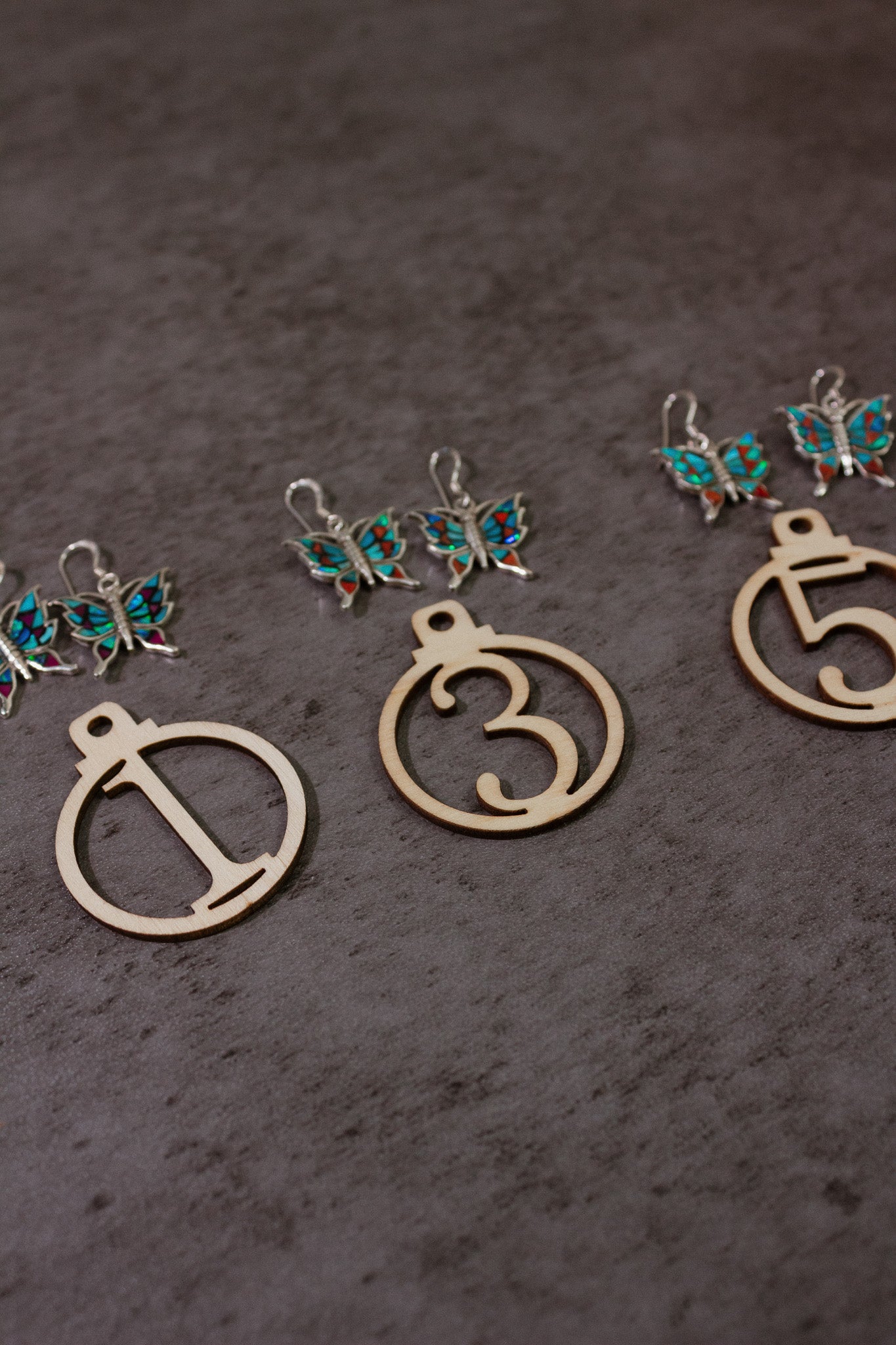 One Of A Kind Butterfly Stone Earrings-Stud Earrings-Krush Kandy, Women's Online Fashion Boutique Located in Phoenix, Arizona (Scottsdale Area)
