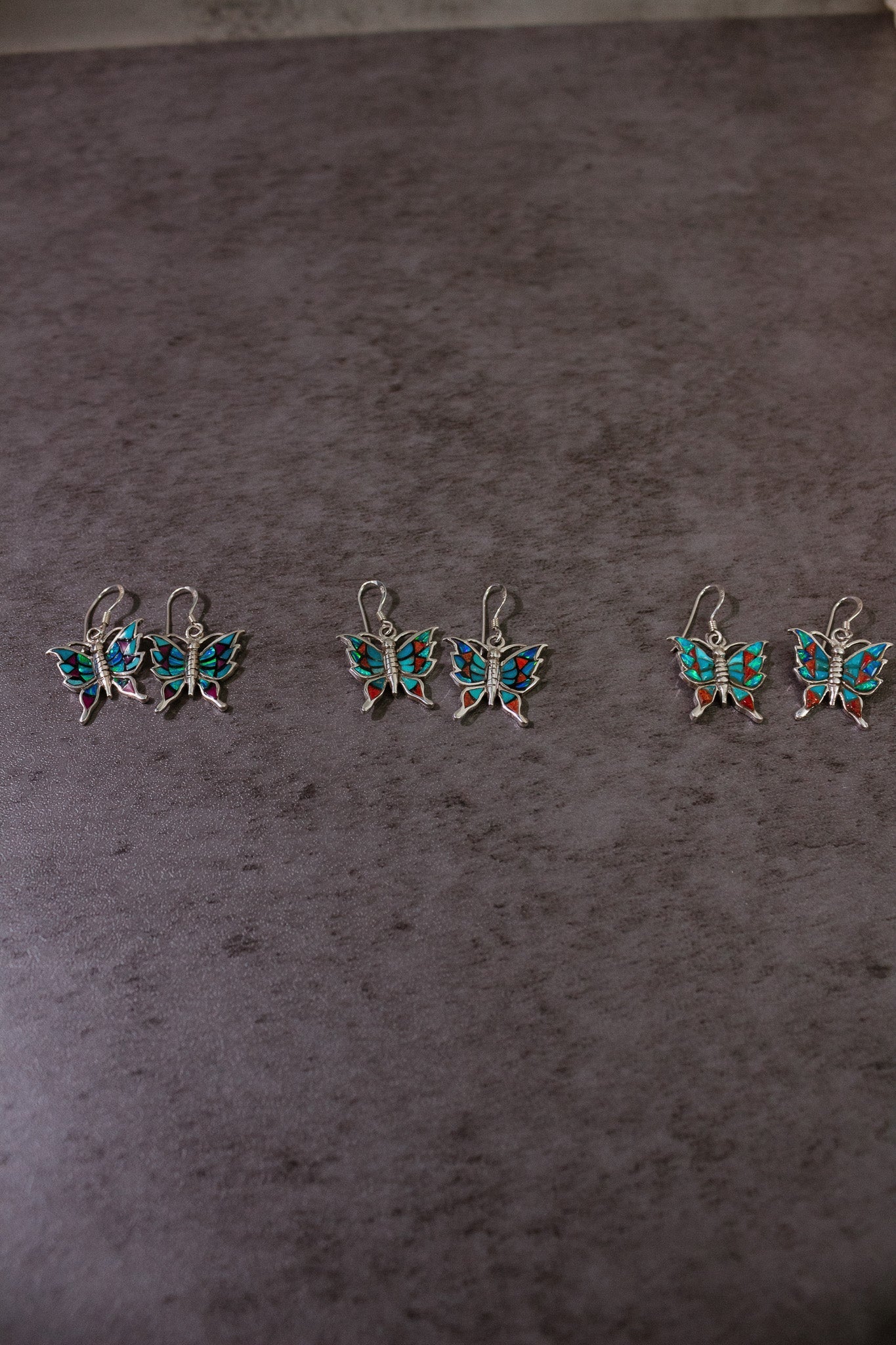 One Of A Kind Butterfly Stone Earrings-Stud Earrings-Krush Kandy, Women's Online Fashion Boutique Located in Phoenix, Arizona (Scottsdale Area)