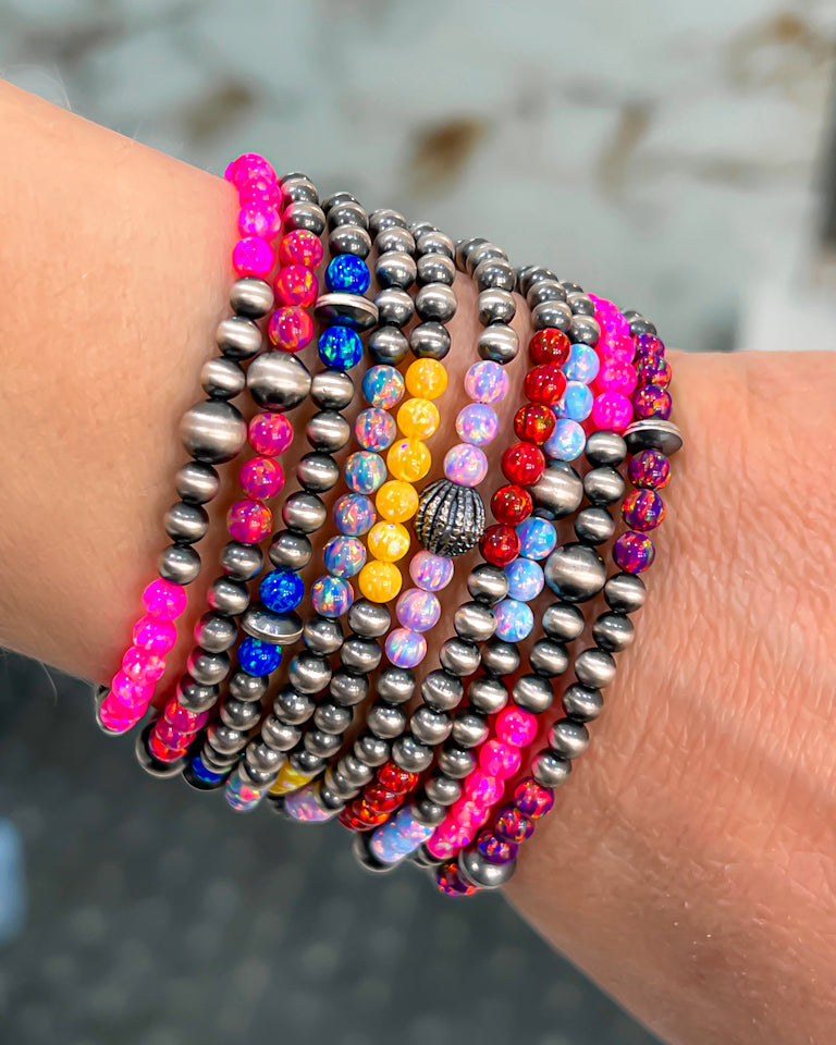 Desert Pearl & Opal Bracelets-Beaded Bracelets-Krush Kandy, Women's Online Fashion Boutique Located in Phoenix, Arizona (Scottsdale Area)