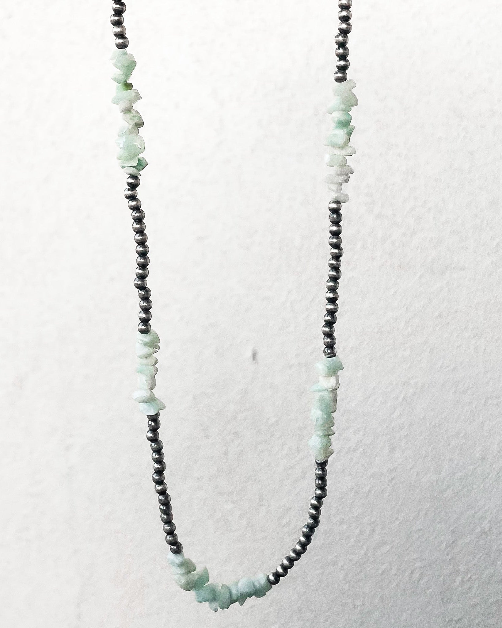 Amazonite & Desert Pearl Necklace-Pearl Necklaces-Krush Kandy, Women's Online Fashion Boutique Located in Phoenix, Arizona (Scottsdale Area)