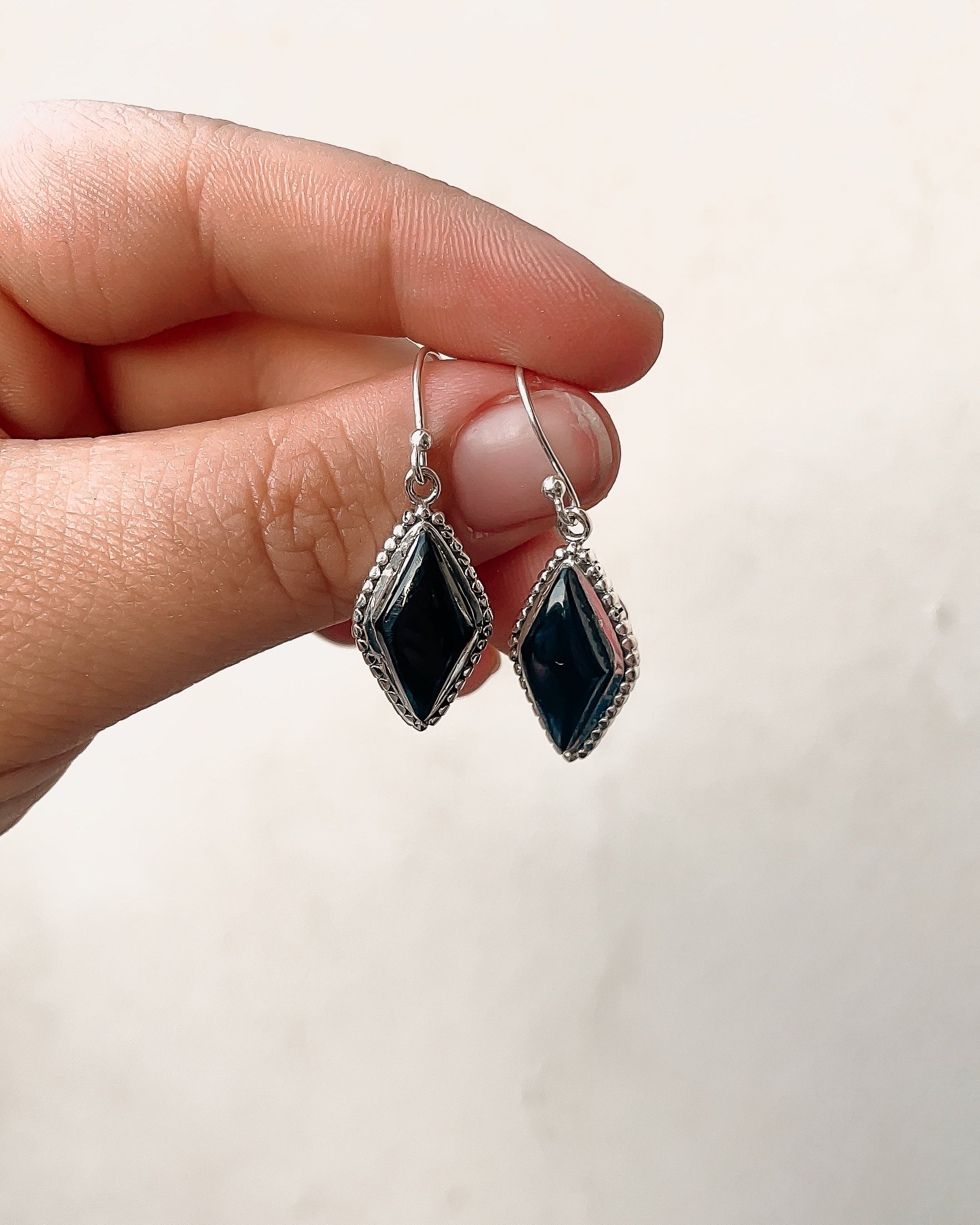 Diamond In My Eyes Stone Earrings-Hoop Earrings-Krush Kandy, Women's Online Fashion Boutique Located in Phoenix, Arizona (Scottsdale Area)