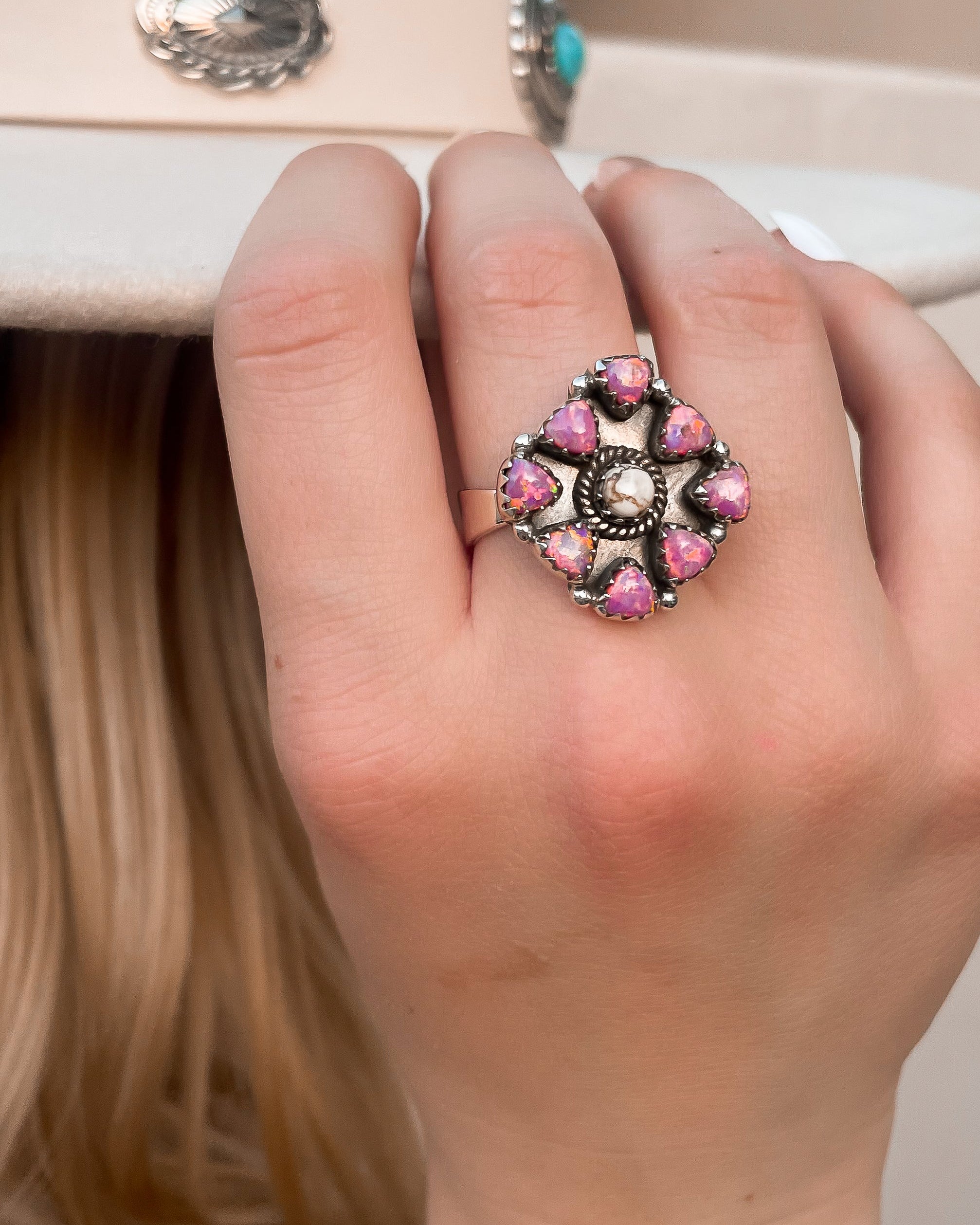 Opal & Wildhorse Stone Ring-Ring Sizers-Krush Kandy, Women's Online Fashion Boutique Located in Phoenix, Arizona (Scottsdale Area)