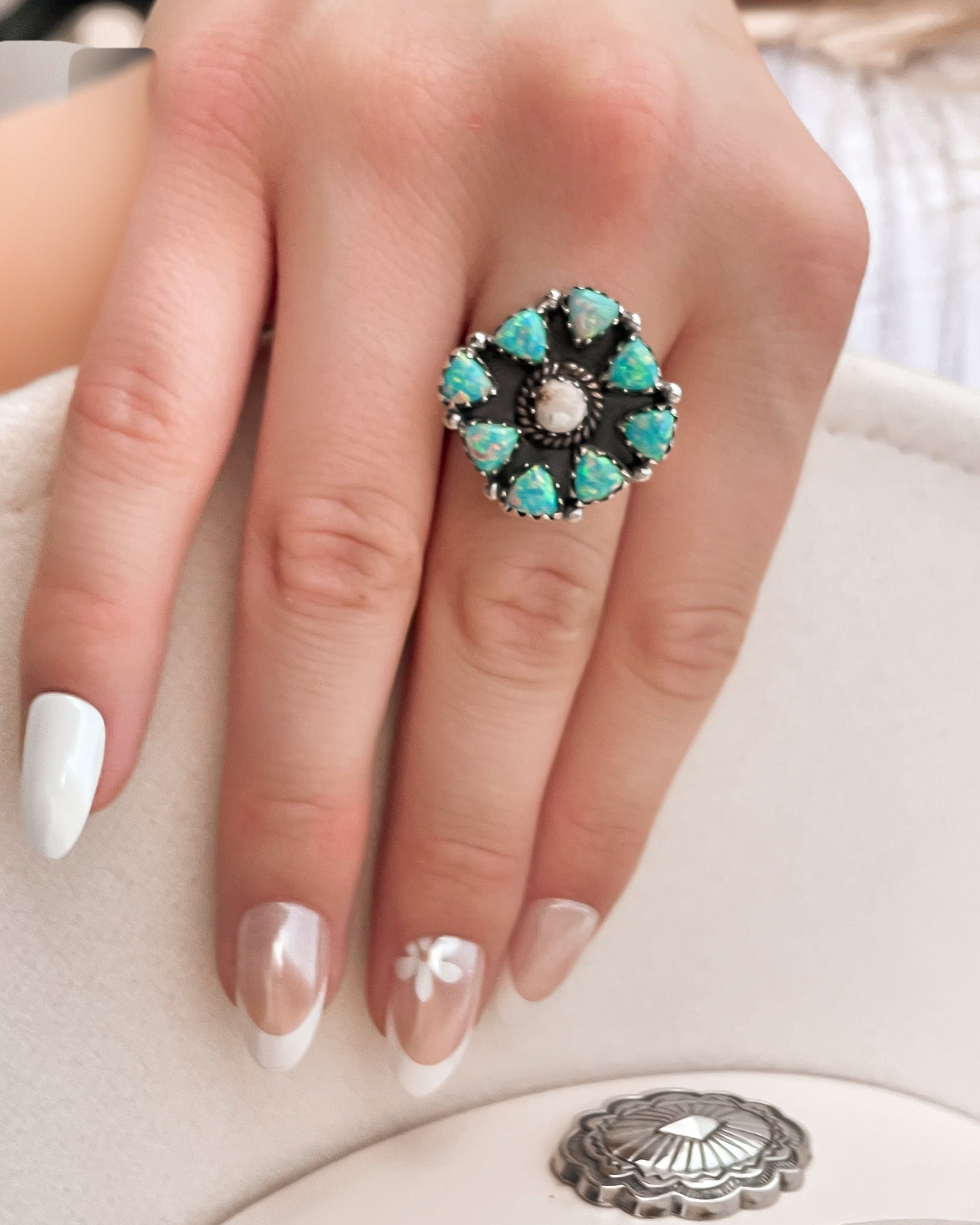 Opal & Wildhorse Stone Ring-Ring Sizers-Krush Kandy, Women's Online Fashion Boutique Located in Phoenix, Arizona (Scottsdale Area)
