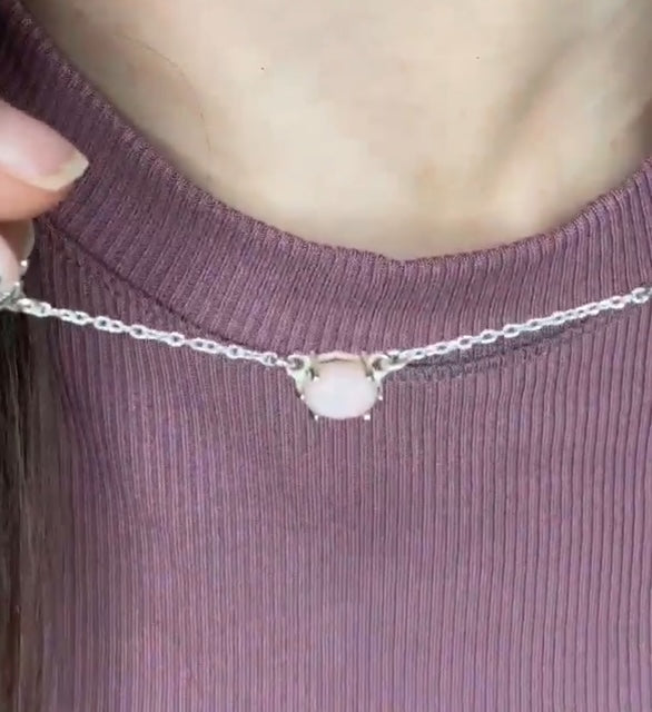 Dainty 5 Stone Drop Necklace - Made to Order-Chain Necklaces-Krush Kandy, Women's Online Fashion Boutique Located in Phoenix, Arizona (Scottsdale Area)