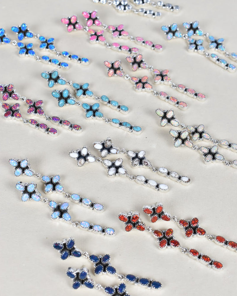 STERLING SILVER DANGLE KITE TALE EARRINGS-Drop Earrings-Krush Kandy, Women's Online Fashion Boutique Located in Phoenix, Arizona (Scottsdale Area)