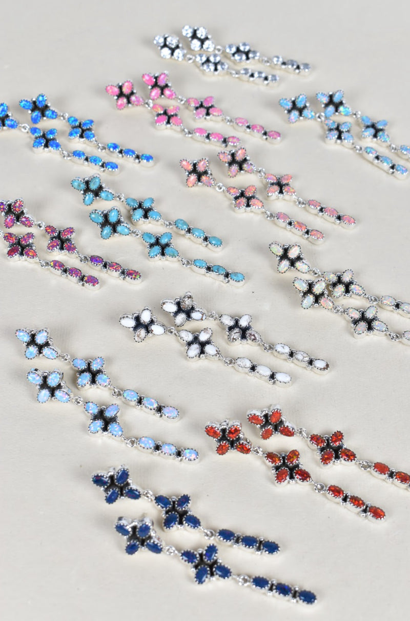 STERLING SILVER DANGLE KITE TALE EARRINGS-Drop Earrings-Krush Kandy, Women's Online Fashion Boutique Located in Phoenix, Arizona (Scottsdale Area)