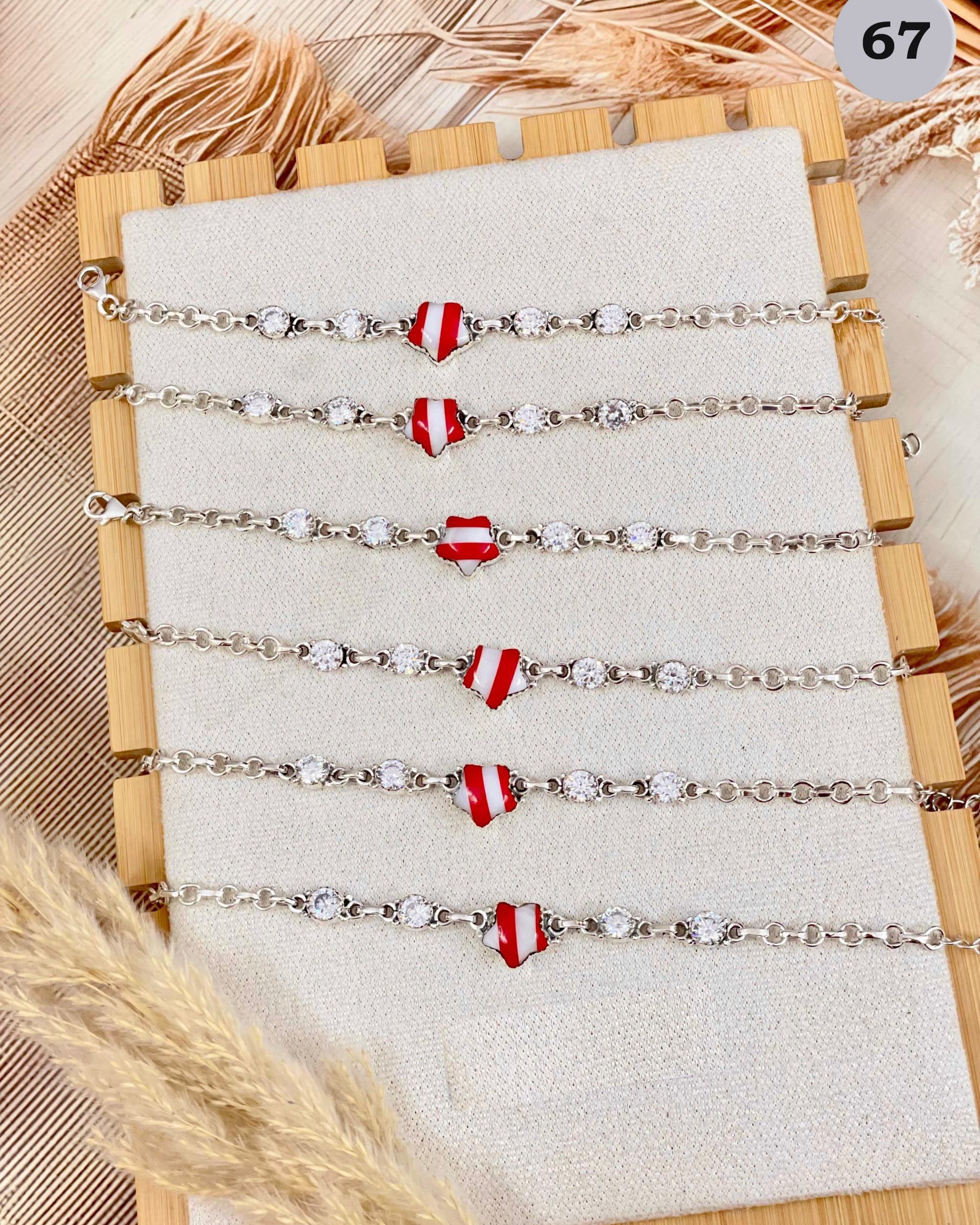 Winter's Embrace Stone Stripe Bracelet-Bracelets-Krush Kandy, Women's Online Fashion Boutique Located in Phoenix, Arizona (Scottsdale Area)